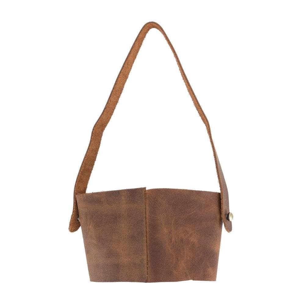 Patras Genuine Leather Coffee Cup Case