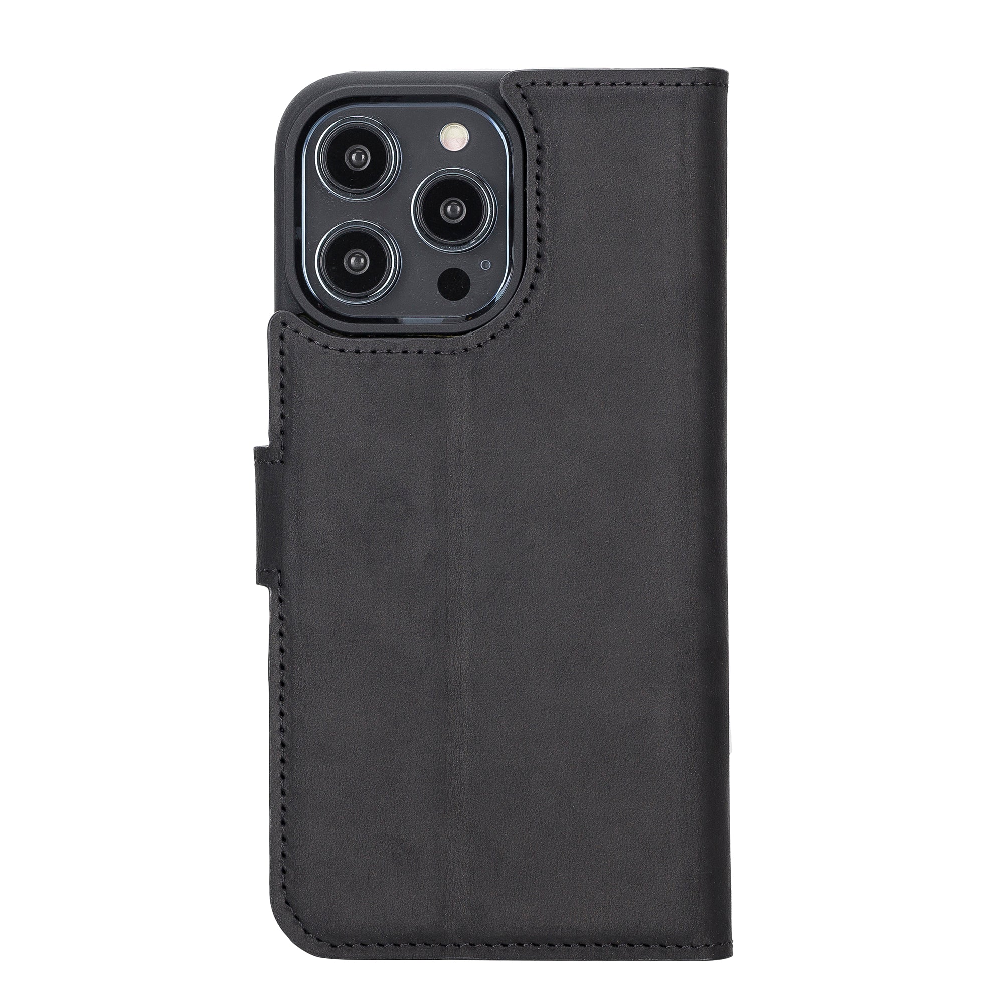 Liluri iPhone 16 Series Magnetic Detachable Genuine Leather Wallet Case