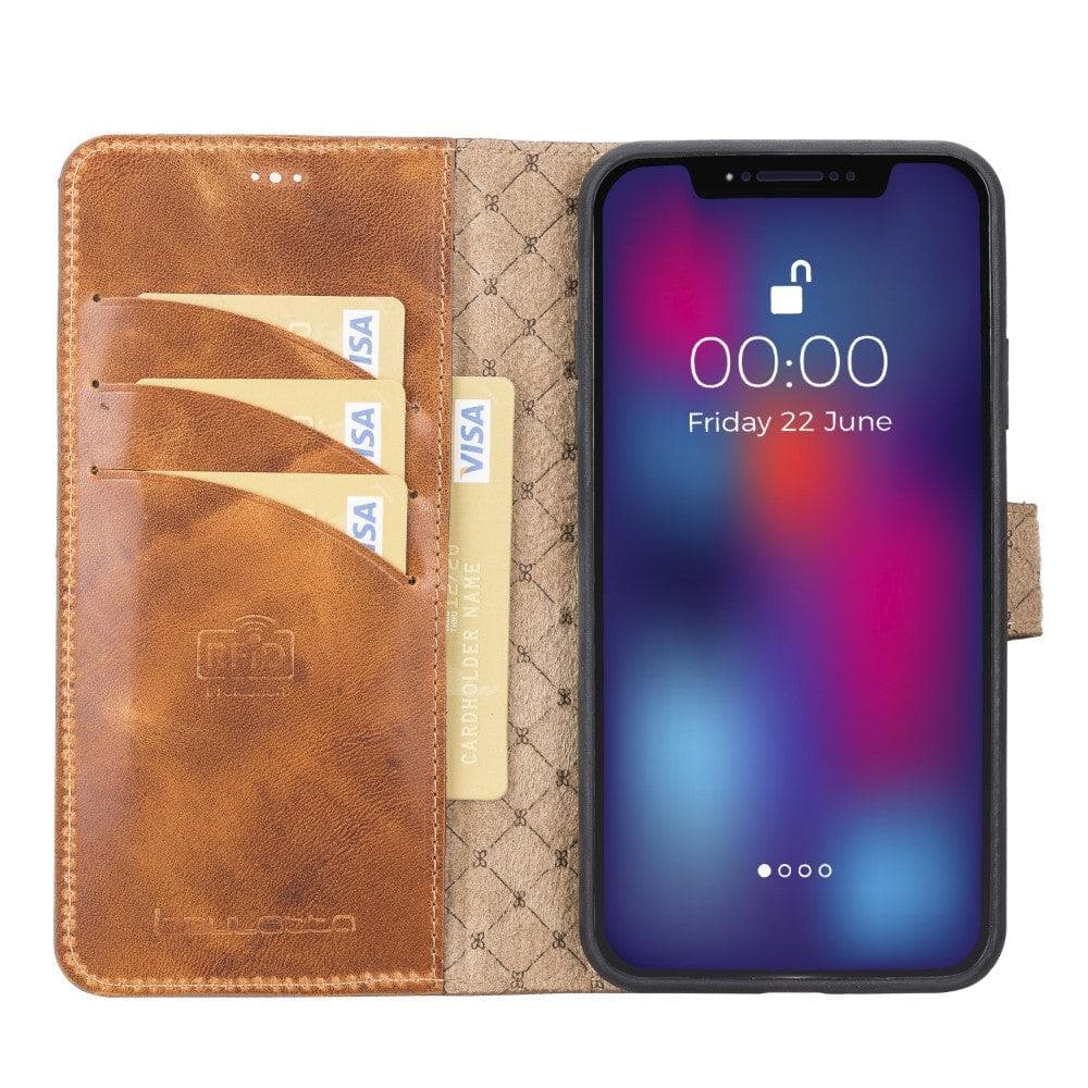 Magic iPhone 11 Genuine Leather Detachable Wallet Case