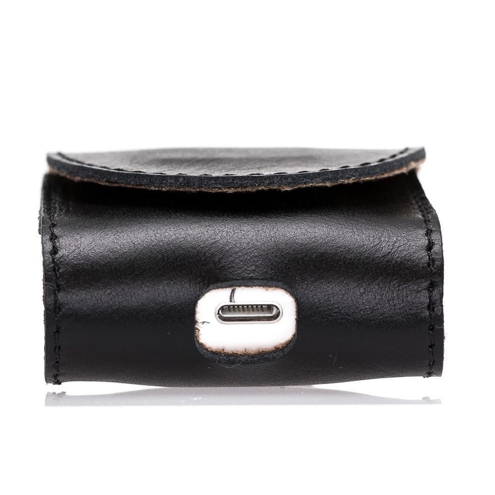 Mai Magnet Genuine Leather AirPods 1 and AirPods 2 Case with Hook