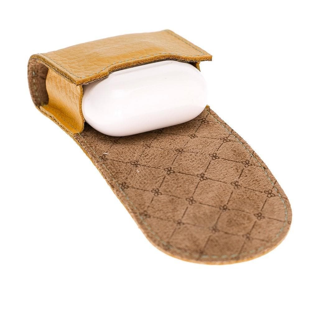 Mai Magnet Genuine Leather AirPods 1 and AirPods 2 Case with Hook