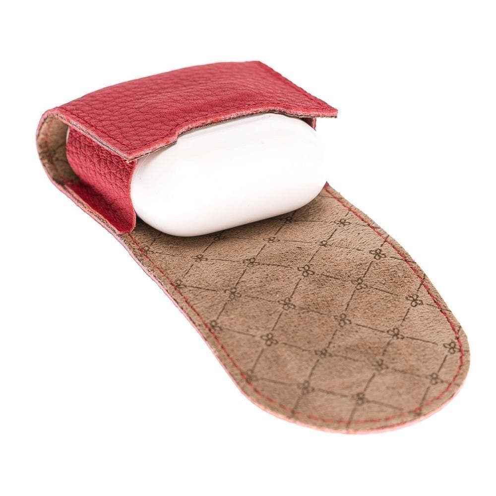 Mai Magnet Genuine Leather AirPods 1 and AirPods 2 Case with Hook