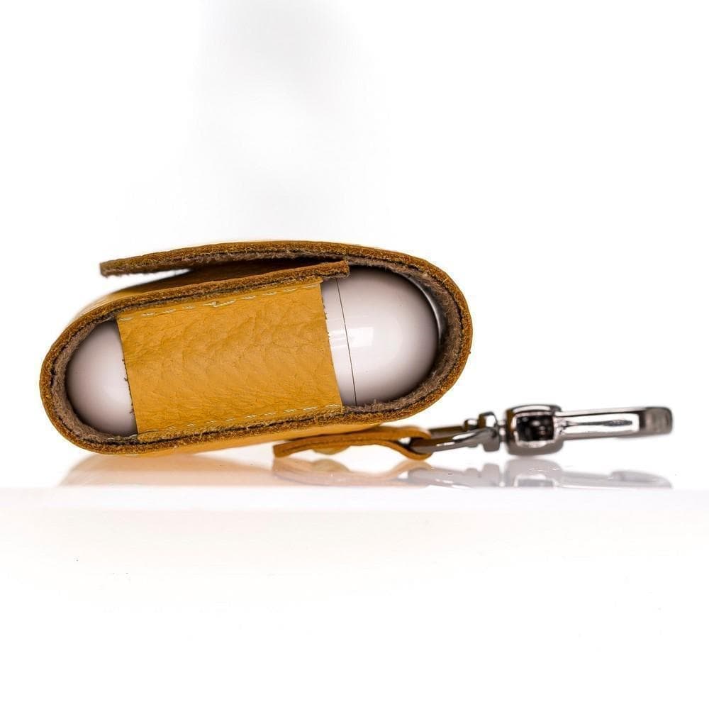 Mai Magnet Genuine Leather AirPods 1 and AirPods 2 Case with Hook