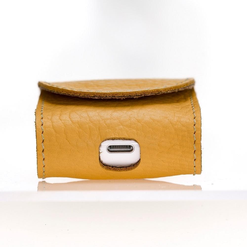 Mai Magnet Genuine Leather AirPods 1 and AirPods 2 Case with Hook