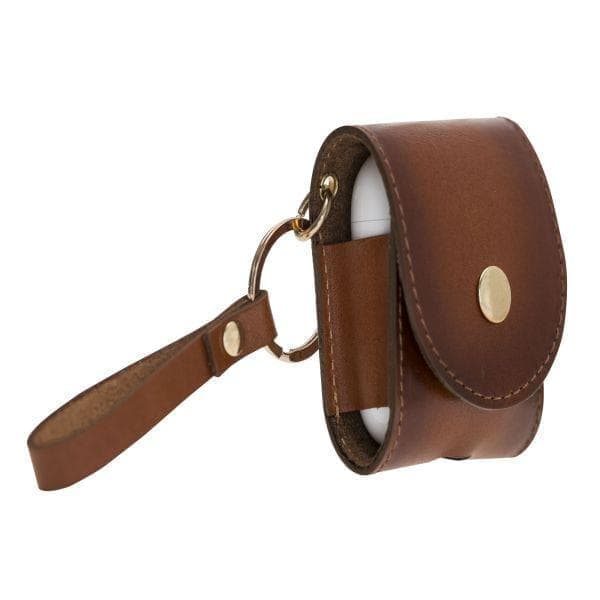 Mai Snap Genuine Leather AirPods 1 and AirPods 2 Case with Hook