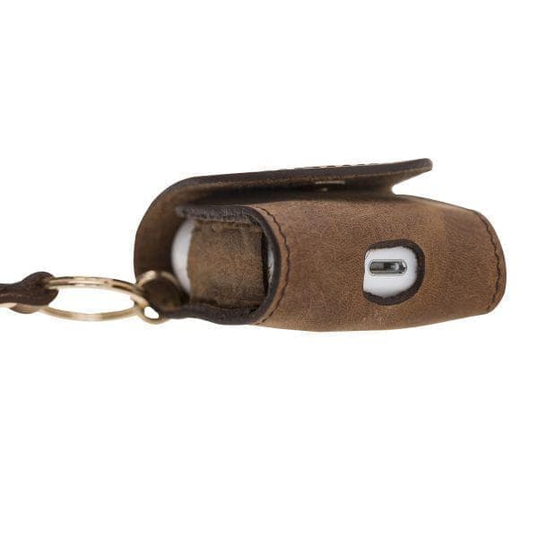 Mai Snap Genuine Leather AirPods 1 and AirPods 2 Case with Hook