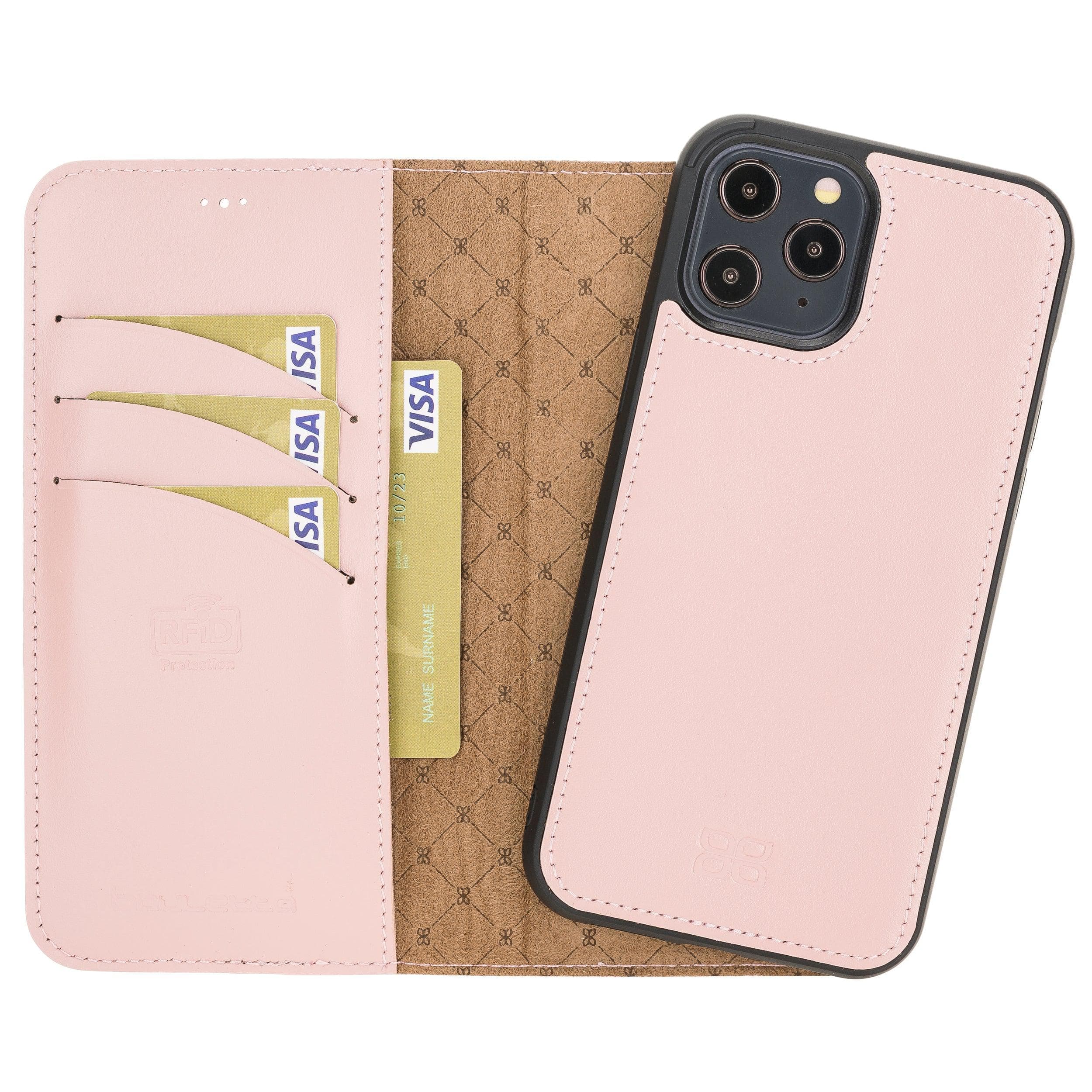 Magic iPhone 12 Pro Max Hakiki Deri Çıkarılabilir Cüzdan Kılıf