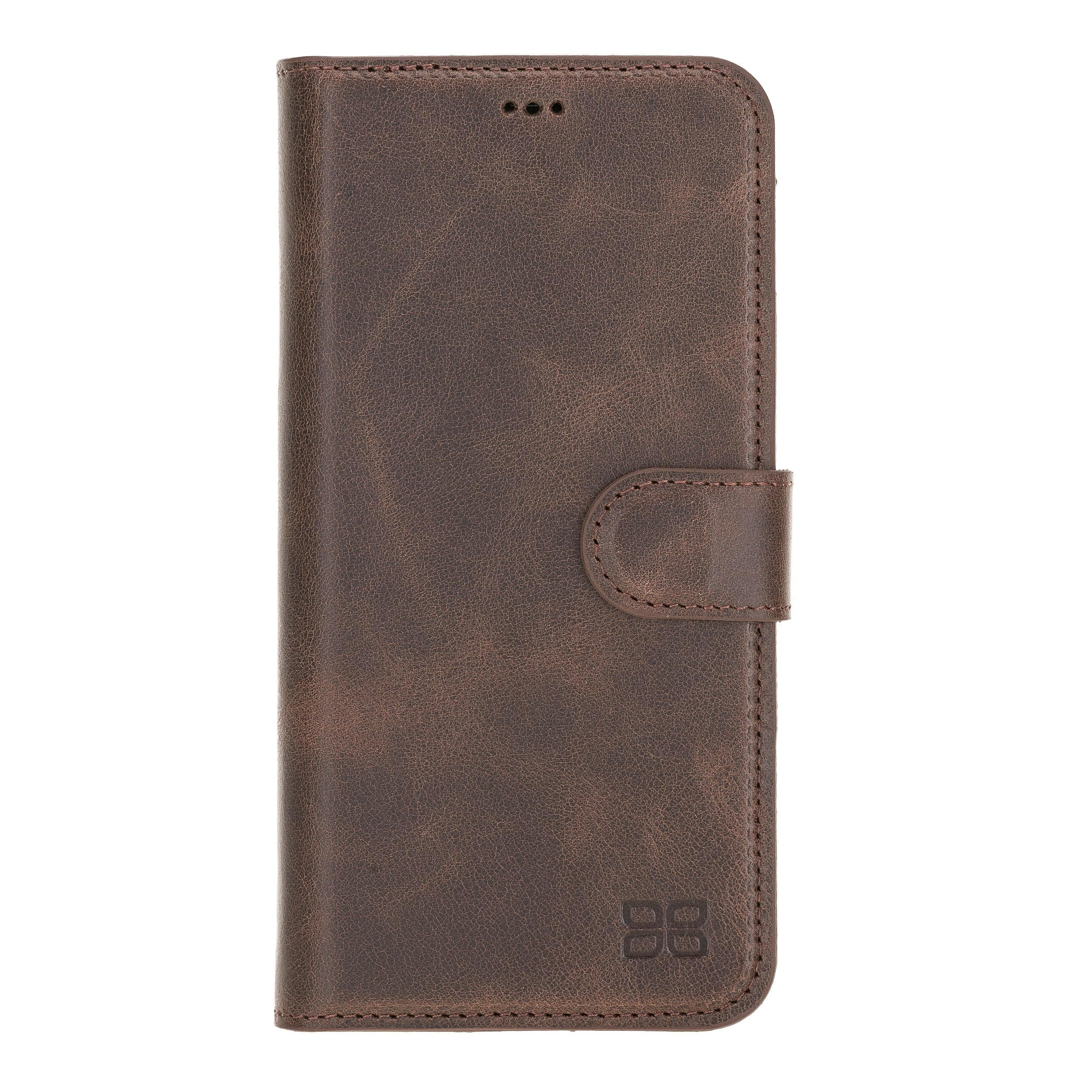 Magic iPhone 12 Mini Genuine Leather Detachable Wallet Case