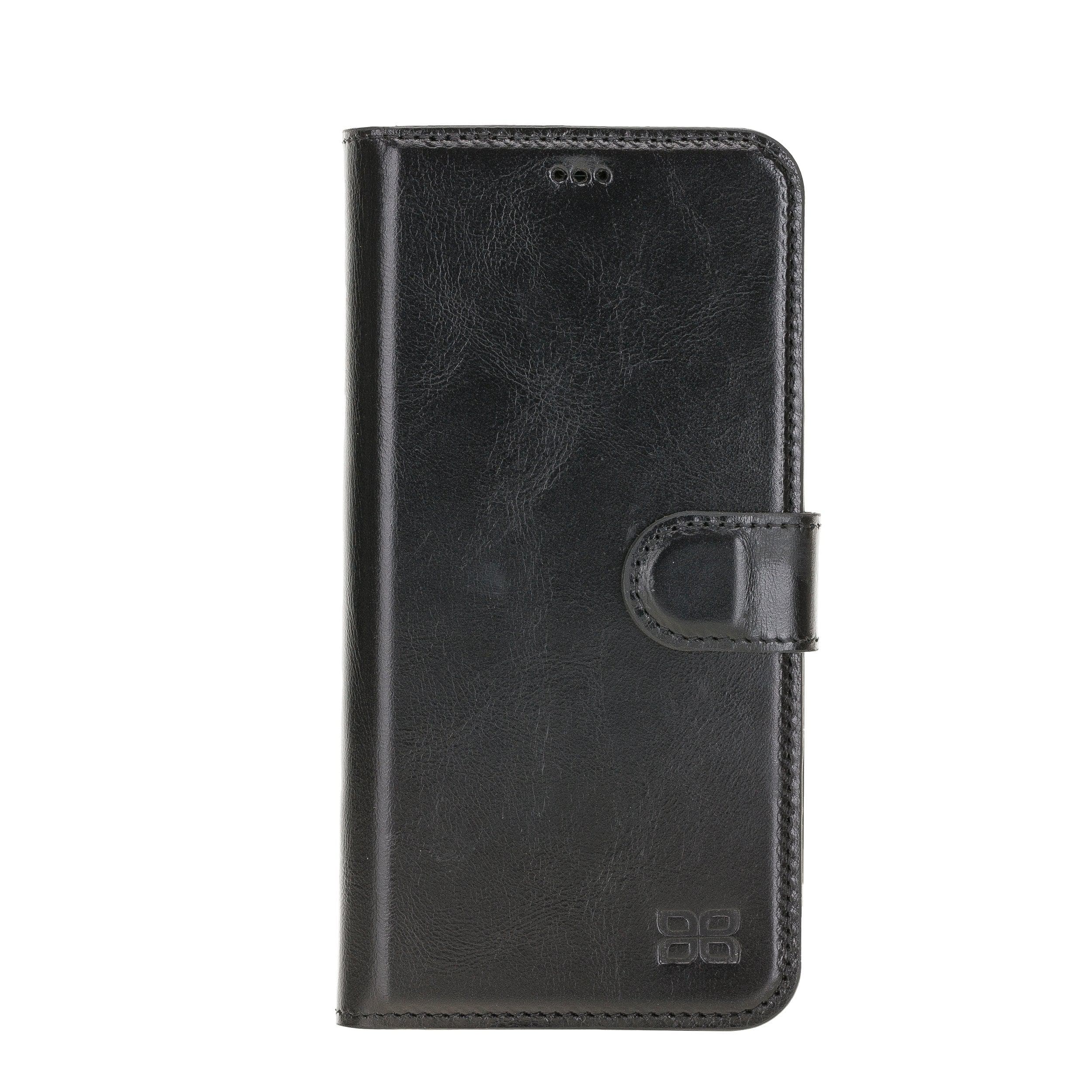 Magic iPhone 12 / 12 Pro Genuine Leather Detachable Wallet Case