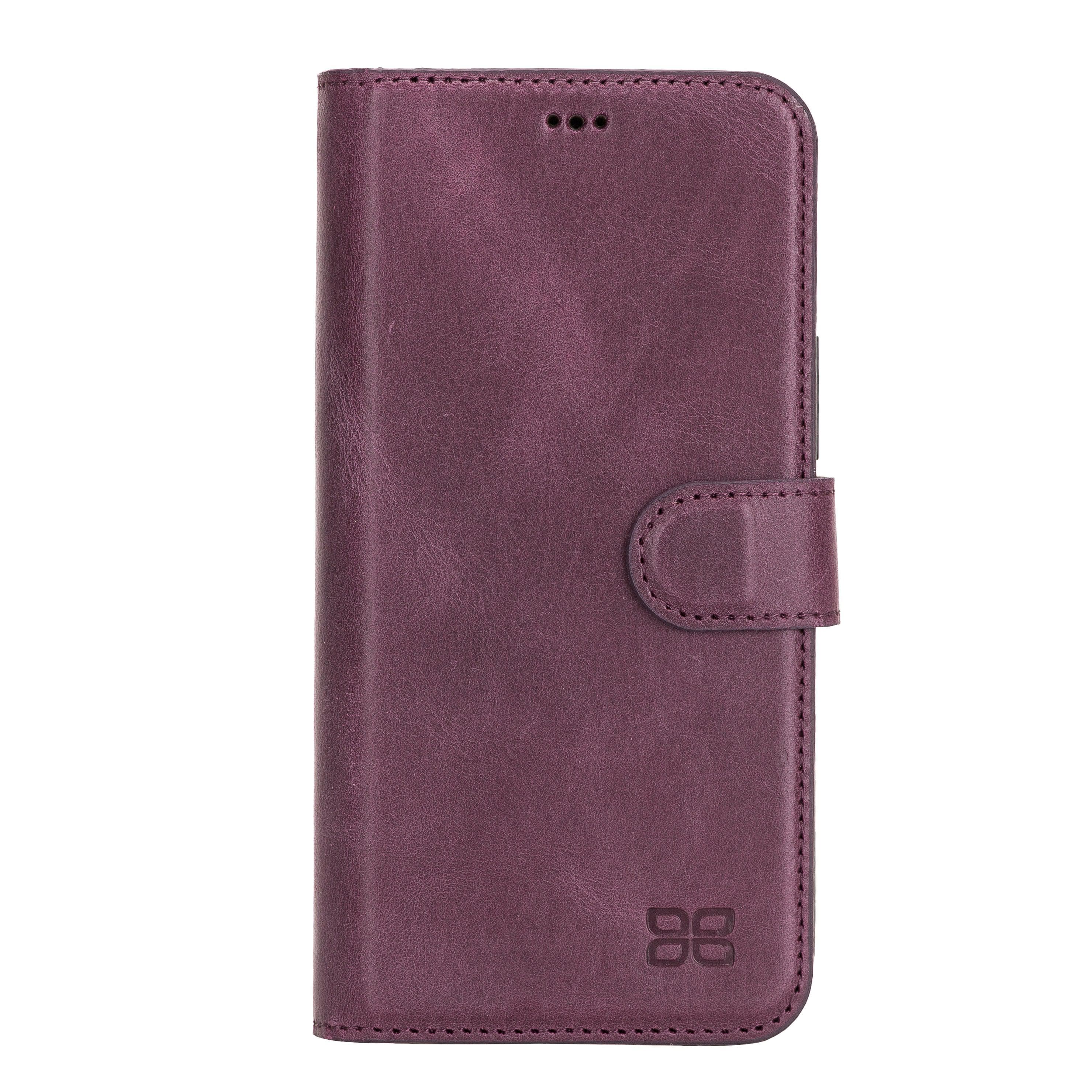 Magic iPhone 12 Mini Genuine Leather Detachable Wallet Case