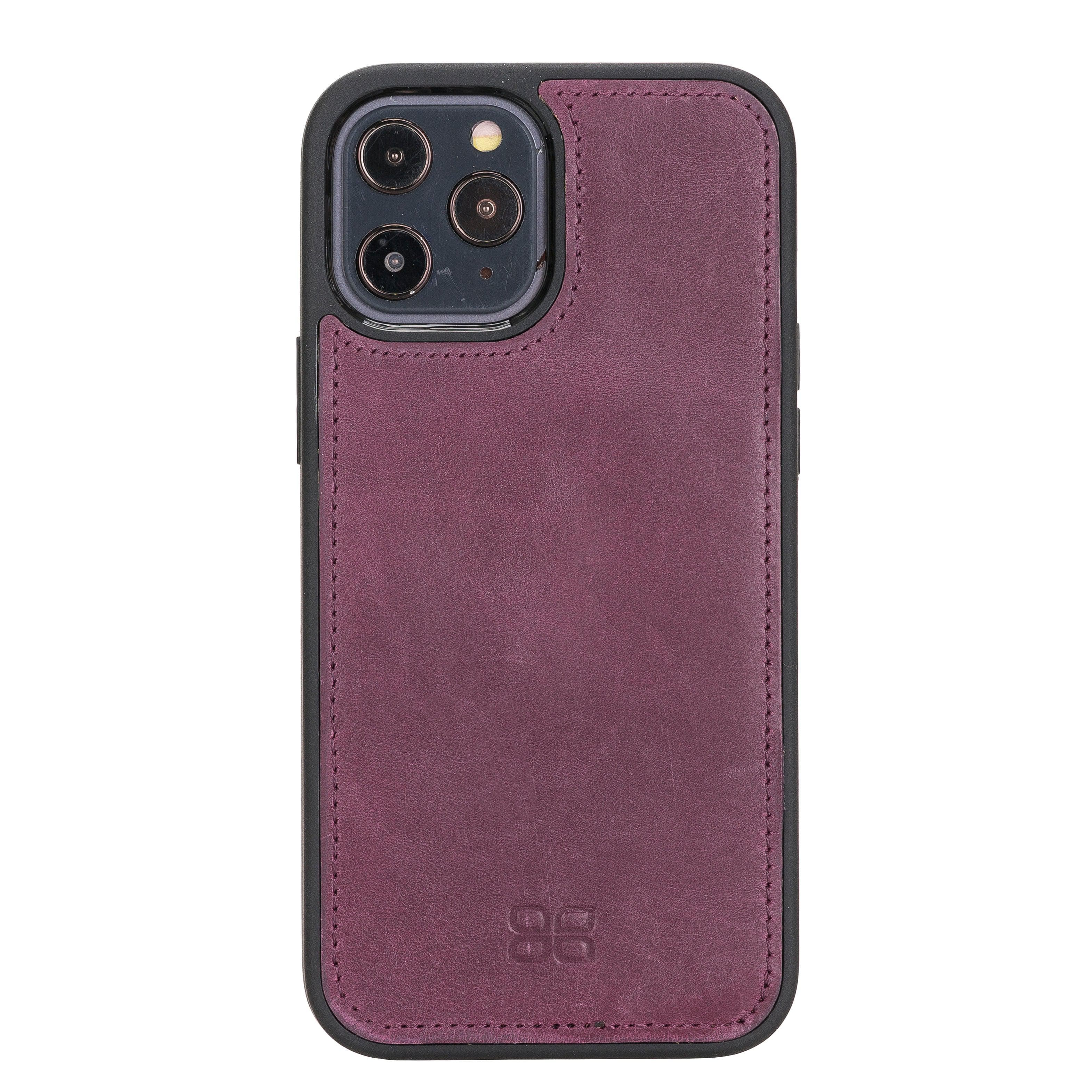 Magic iPhone 12 / 12 Pro Genuine Leather Detachable Wallet Case