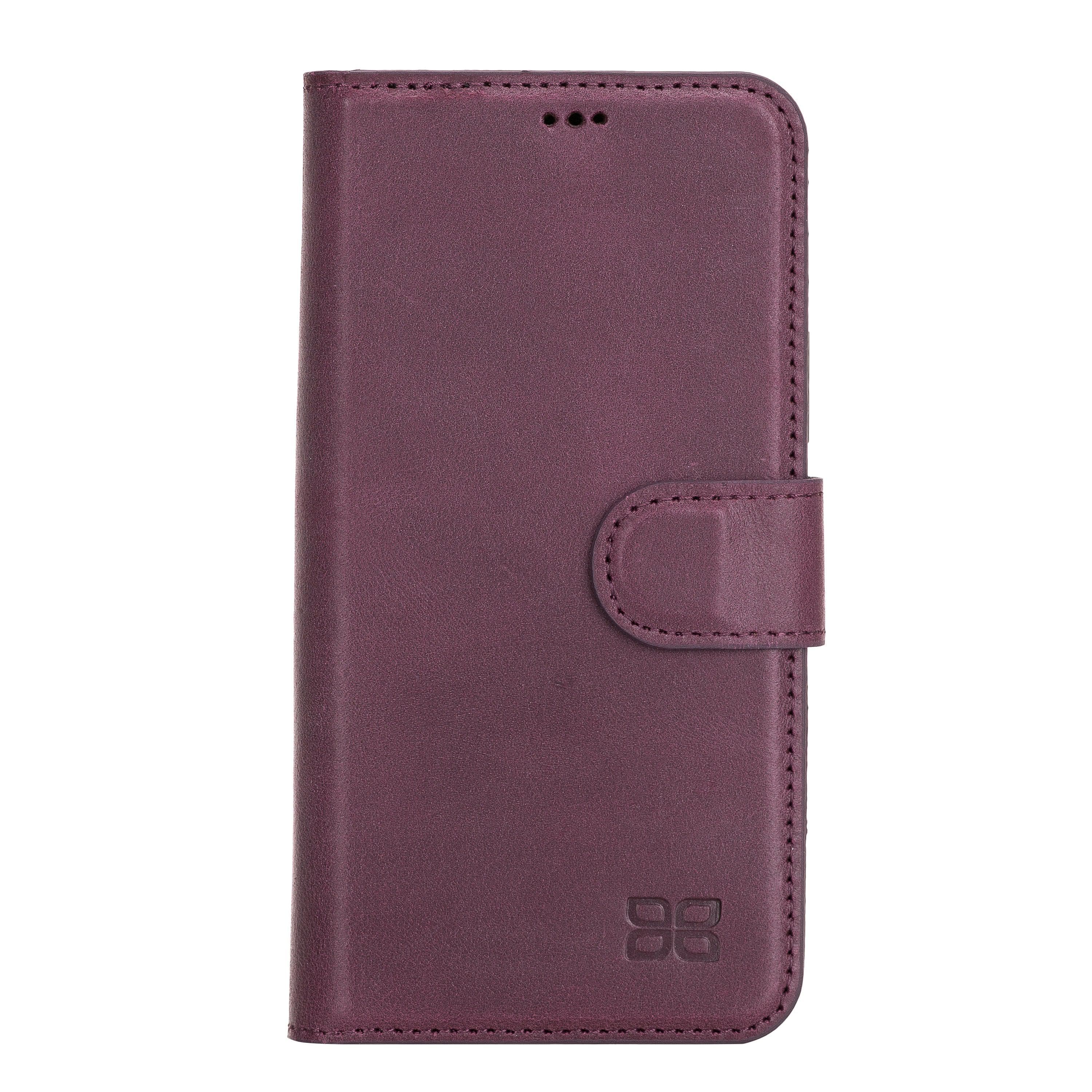 Magic iPhone 12 / 12 Pro Genuine Leather Detachable Wallet Case