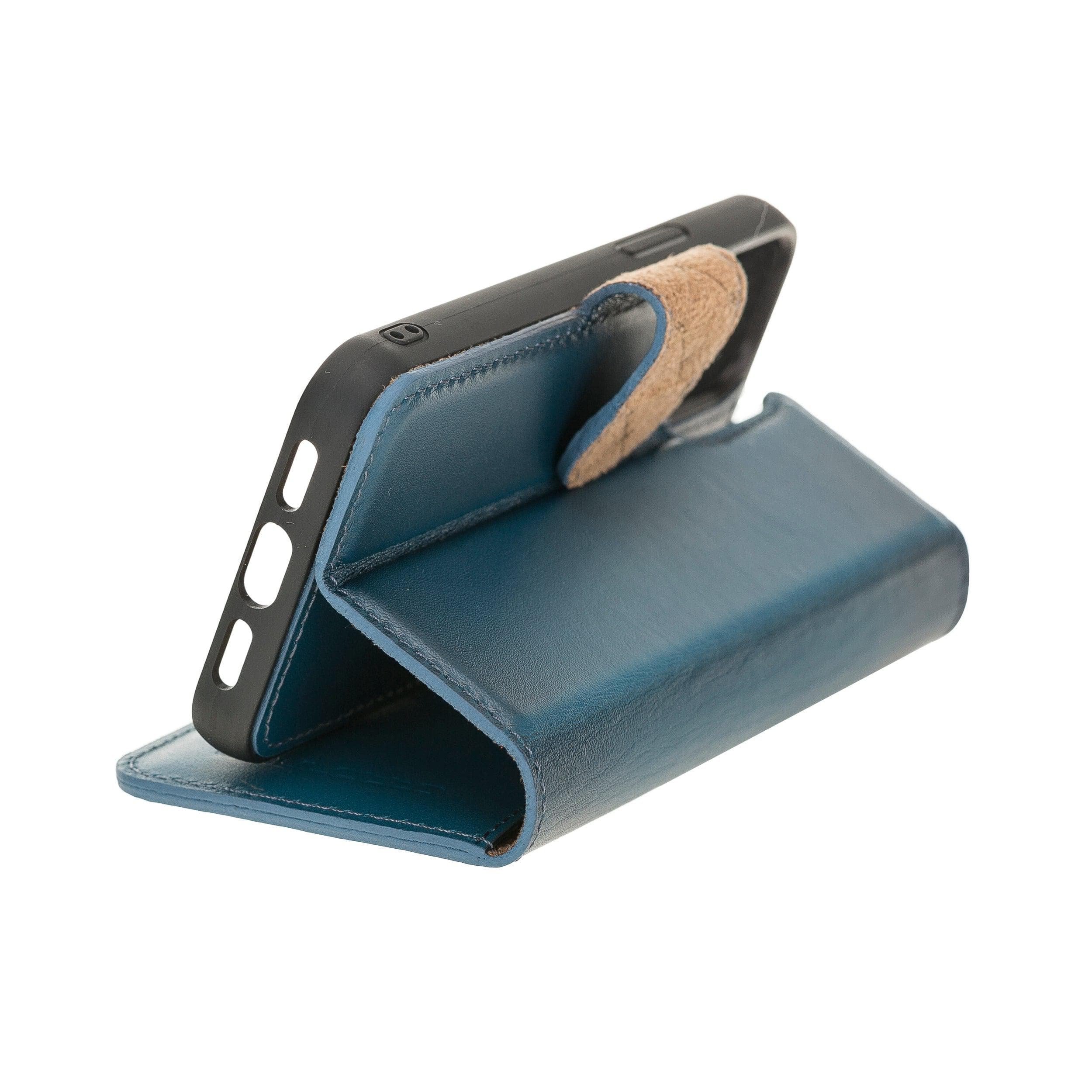 Magic iPhone 12 Mini Genuine Leather Detachable Wallet Case