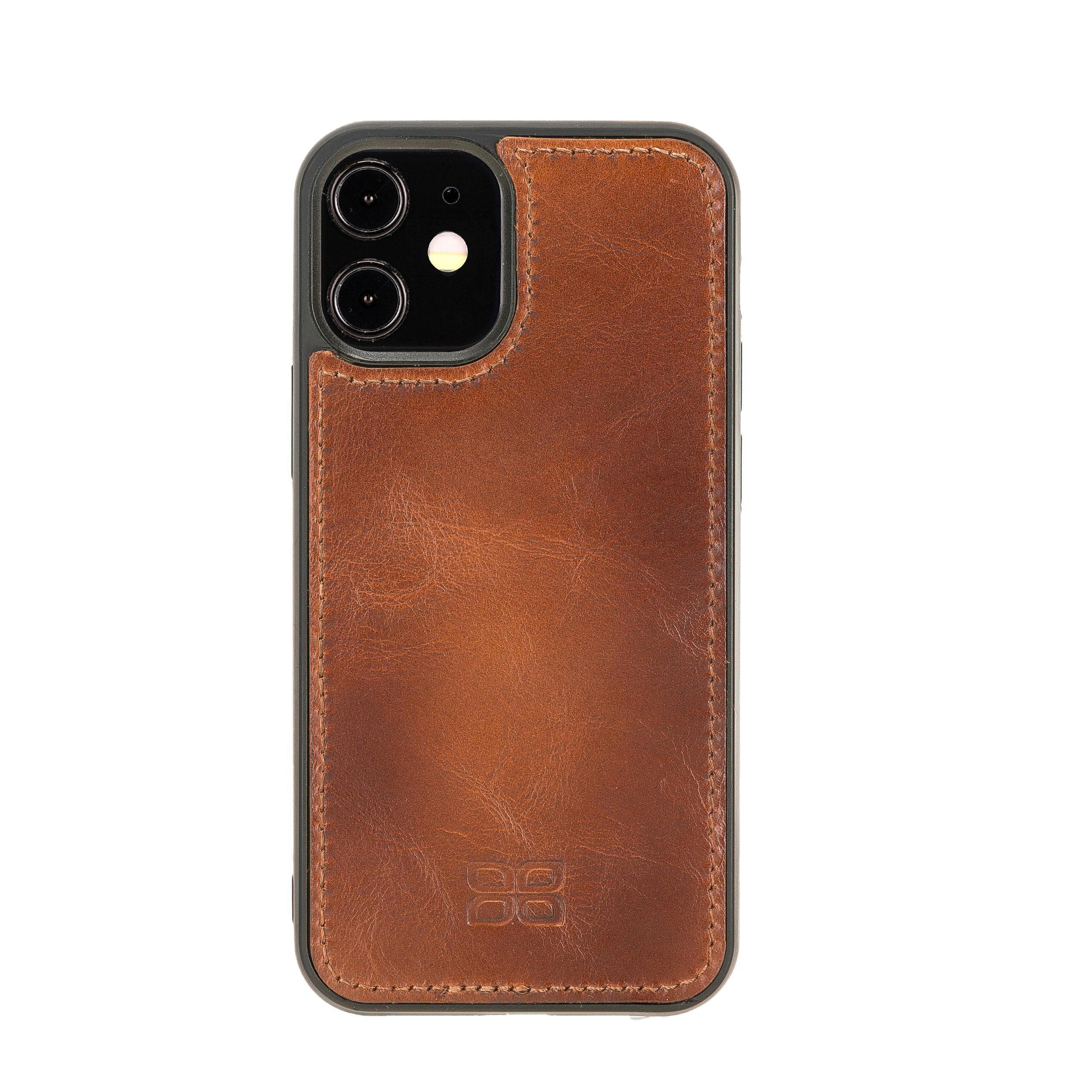 Magic iPhone 12 / 12 Pro Genuine Leather Detachable Wallet Case