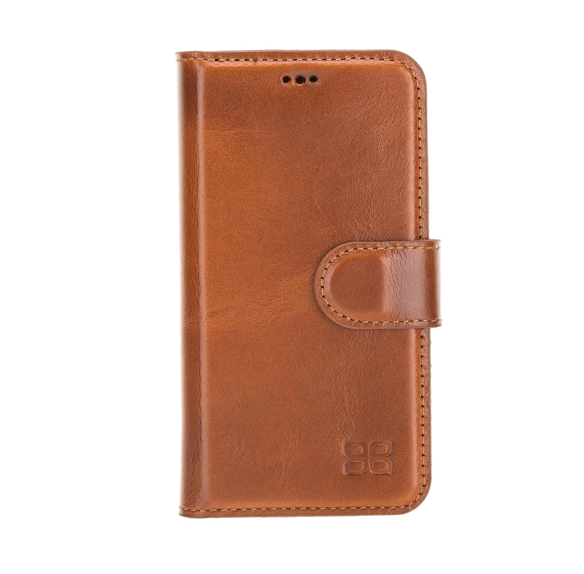 Magic iPhone 12 Mini Genuine Leather Detachable Wallet Case