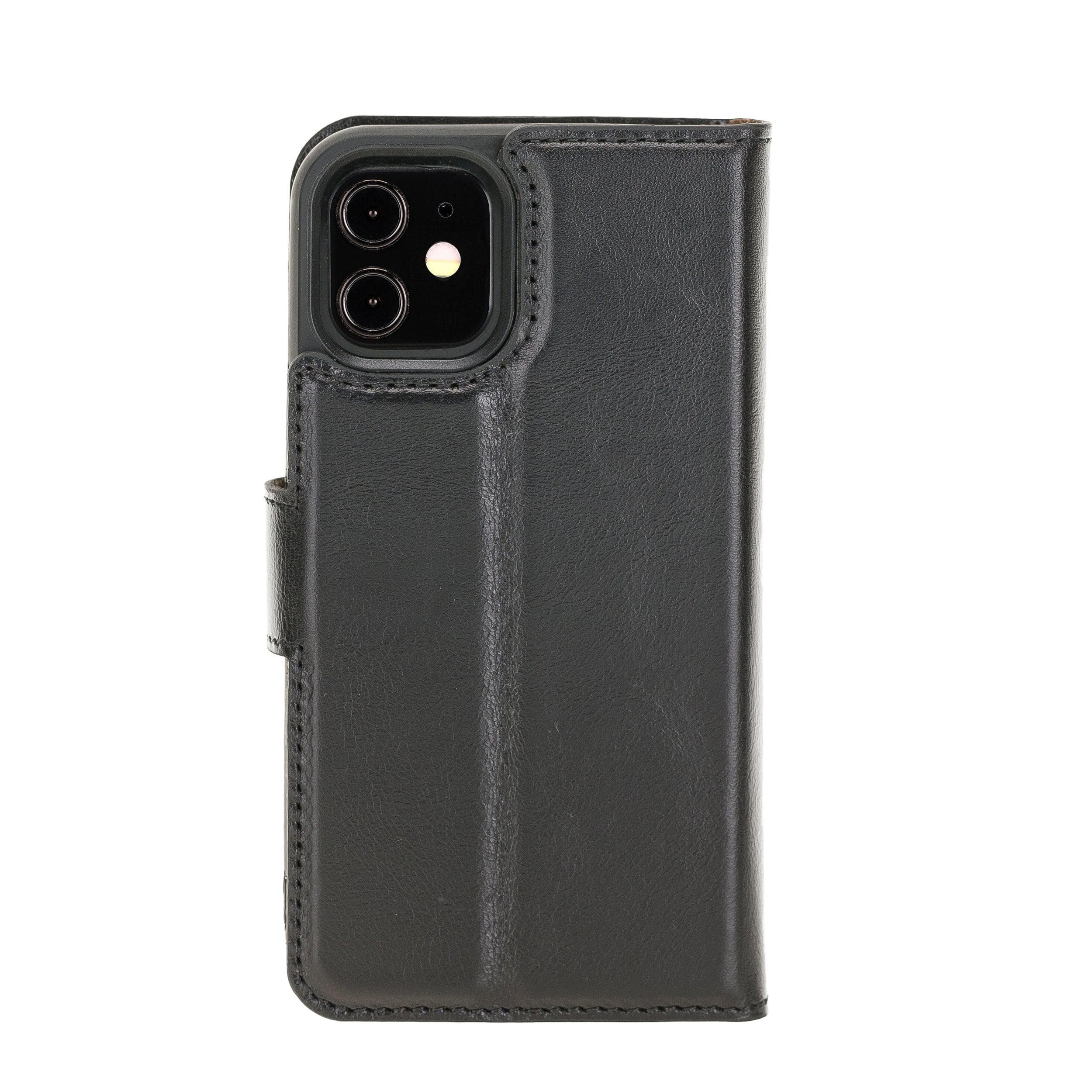 Magic iPhone 12 Pro Max Hakiki Deri Çıkarılabilir Cüzdan Kılıf