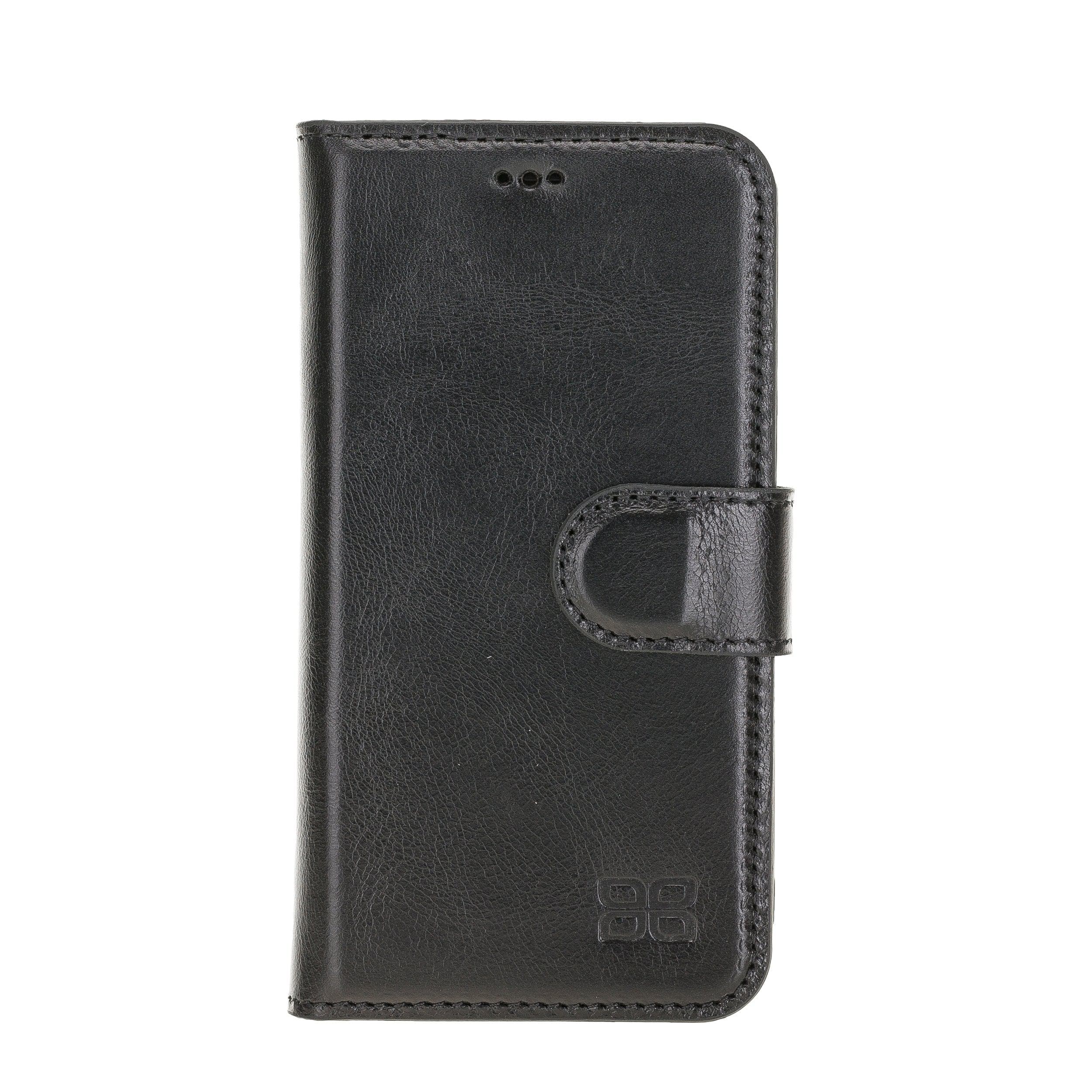 Magic iPhone 12 Mini Genuine Leather Detachable Wallet Case