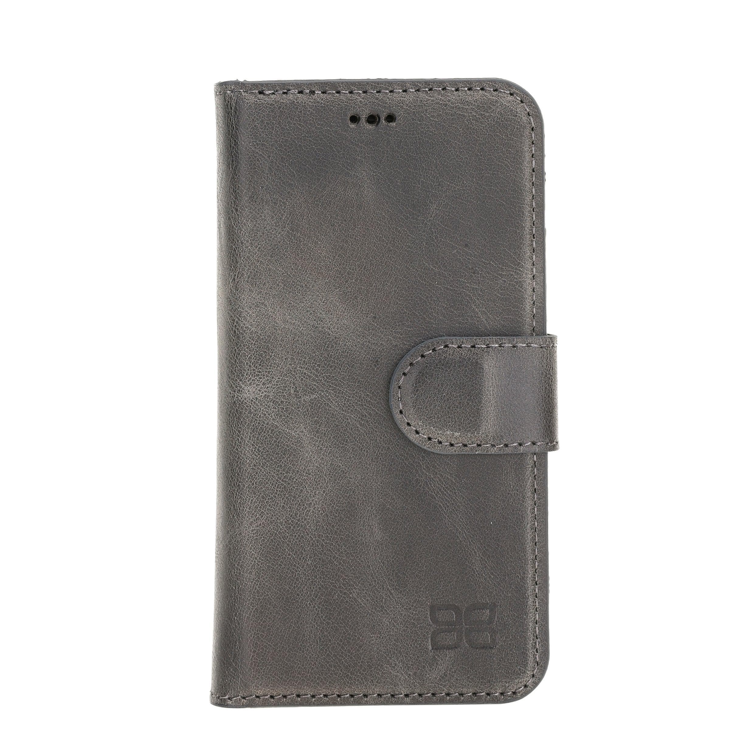 Magic iPhone 12 / 12 Pro Genuine Leather Detachable Wallet Case