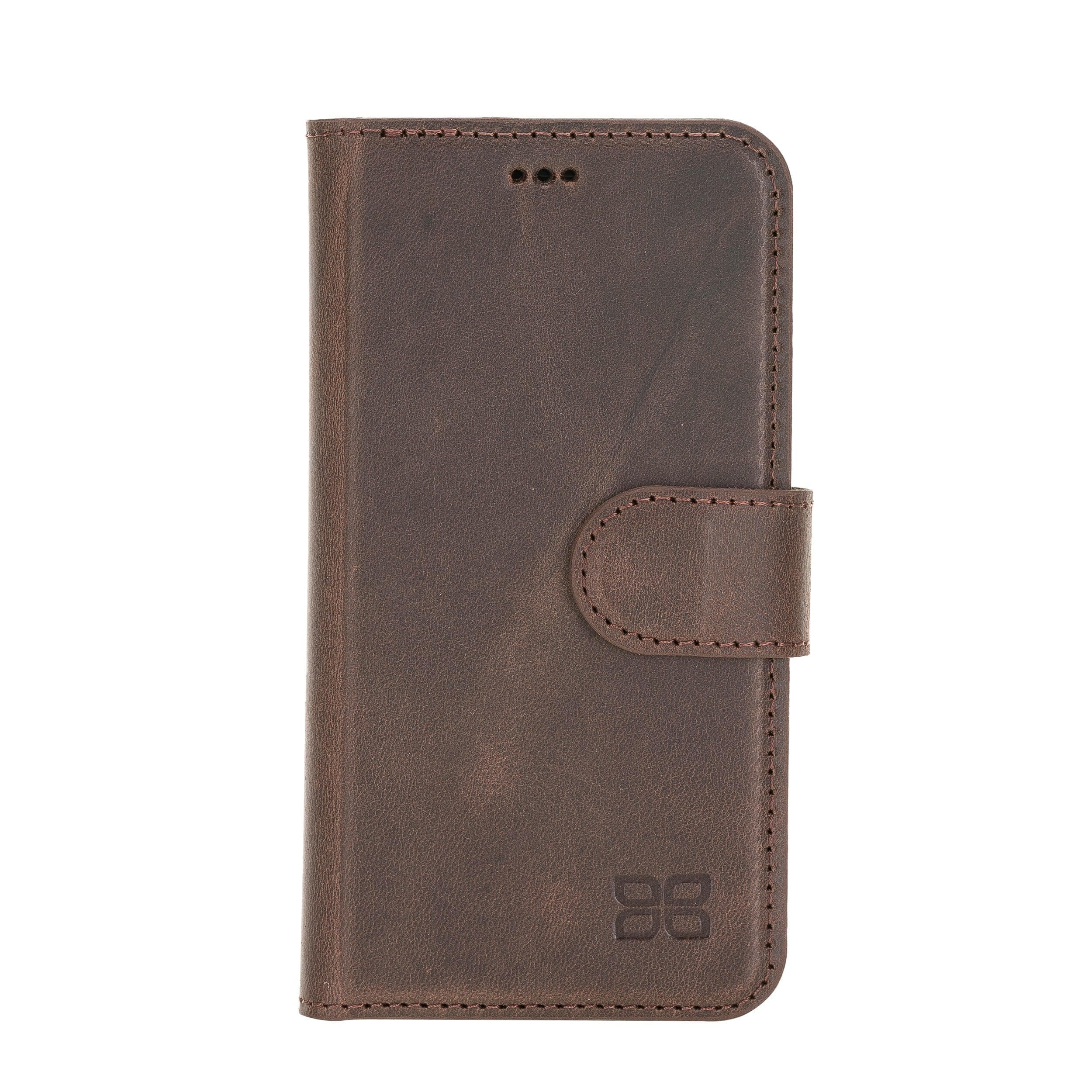 Magic iPhone 12 Mini Genuine Leather Detachable Wallet Case