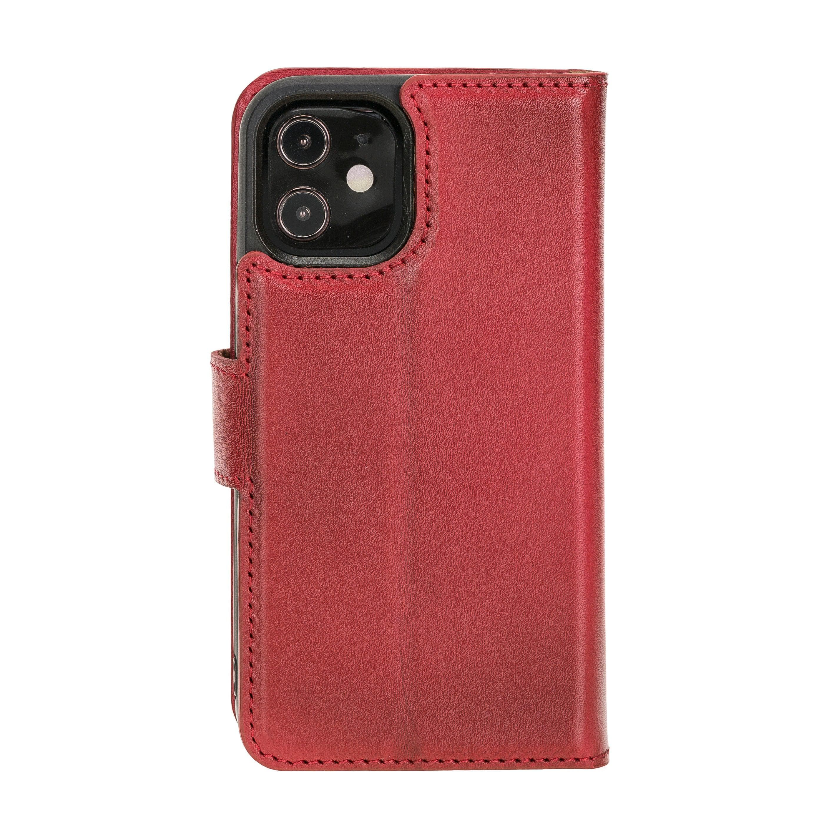Magic iPhone 12 Mini Genuine Leather Detachable Wallet Case