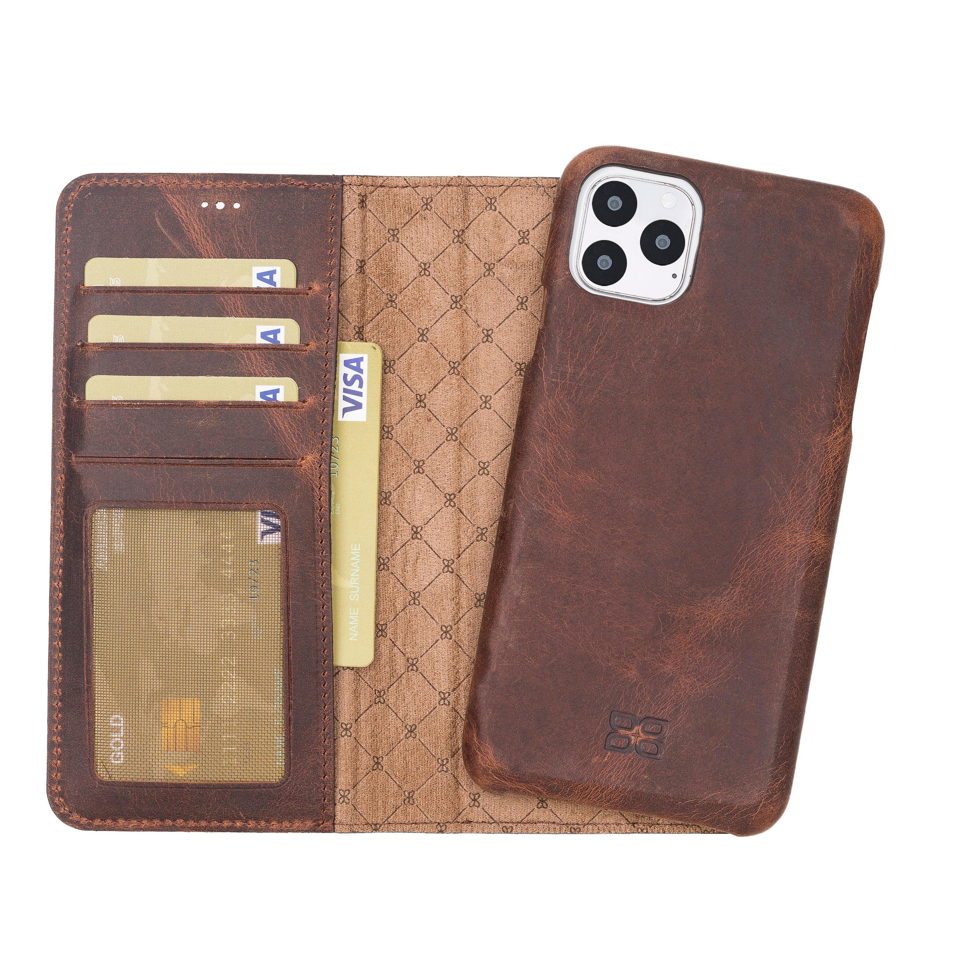 F360 Magic Genuine Leather iPhone 11 Pro Detachable Wallet Case