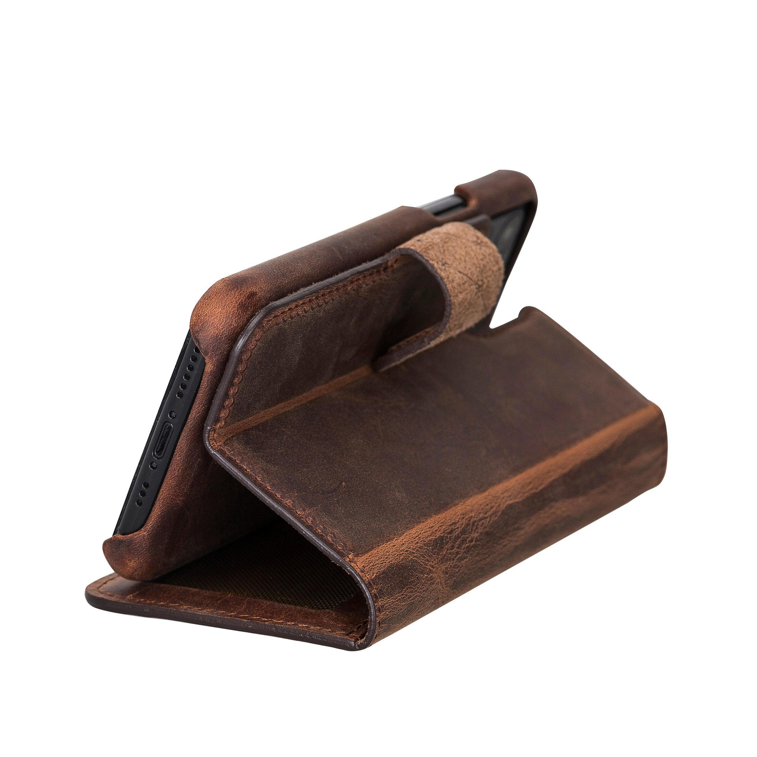 F360 Magic Genuine Leather iPhone 11 Pro Max Detachable Wallet Case