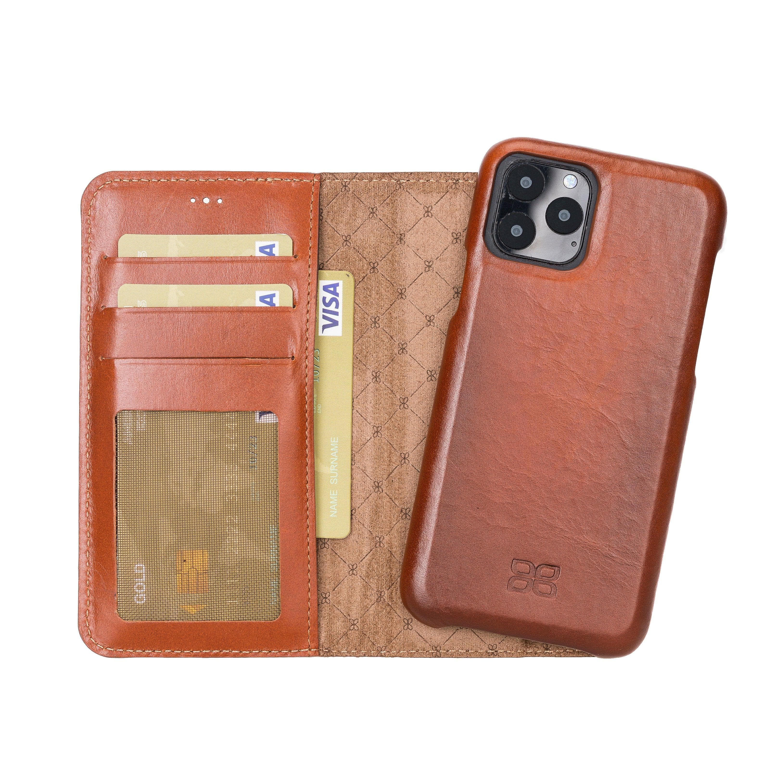 F360 Magic Genuine Leather iPhone 11 Pro Detachable Wallet Case