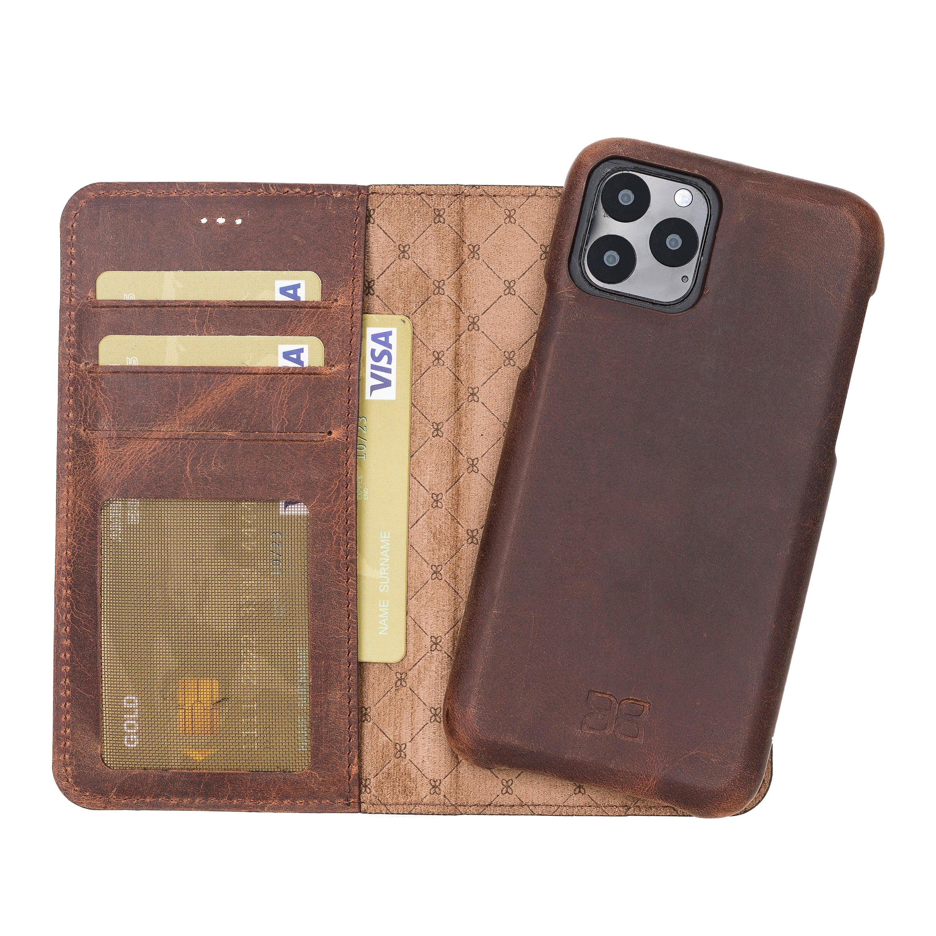 F360 Magic Genuine Leather iPhone 11 Pro Detachable Wallet Case
