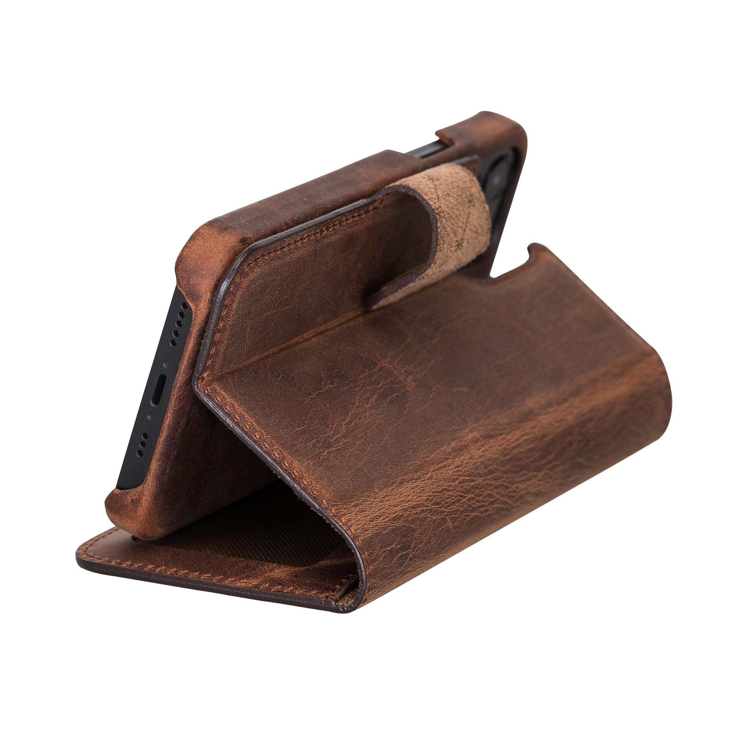 F360 Magic Genuine Leather iPhone 11 Pro Max Detachable Wallet Case