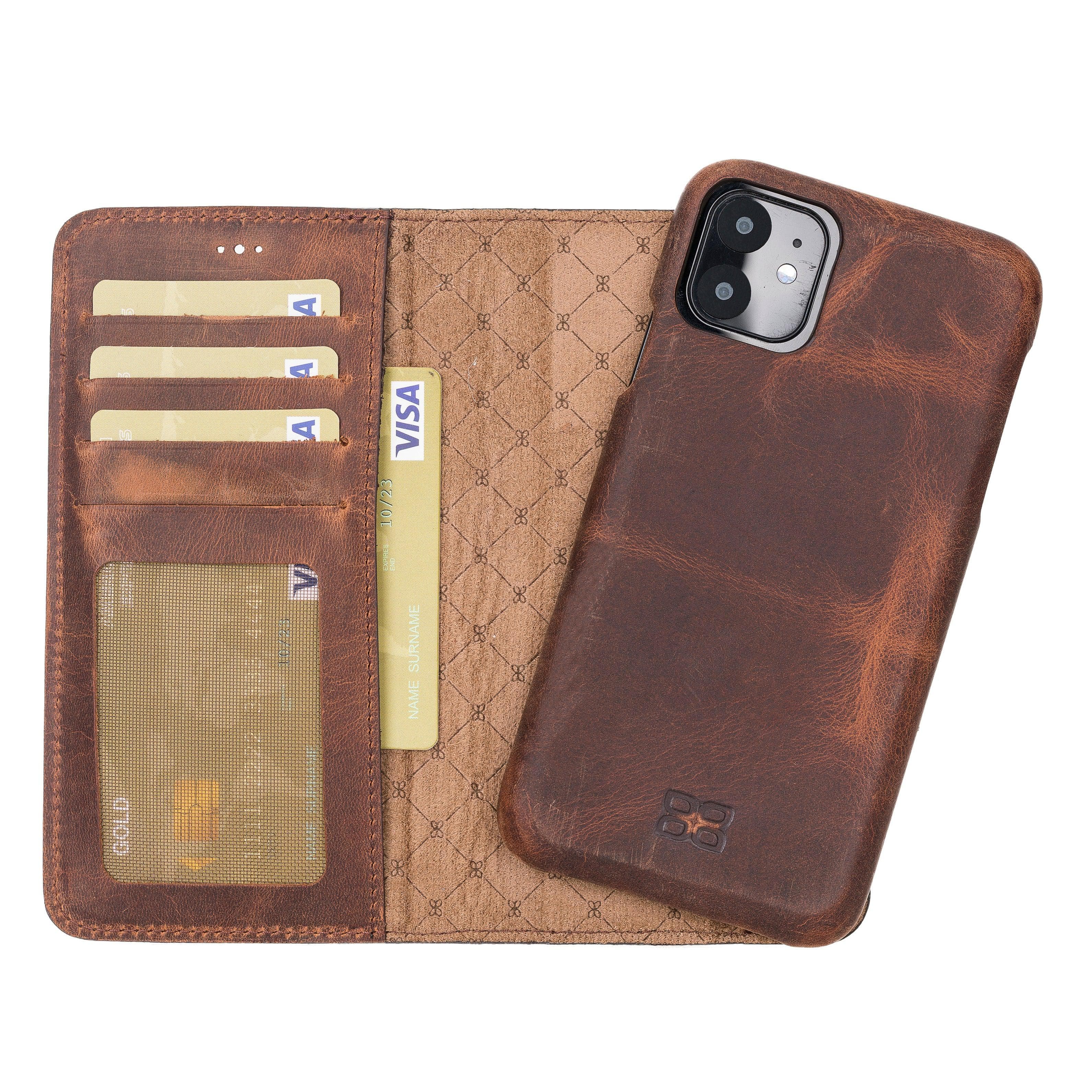 F360 Magic Genuine Leather iPhone 11 Pro Detachable Wallet Case