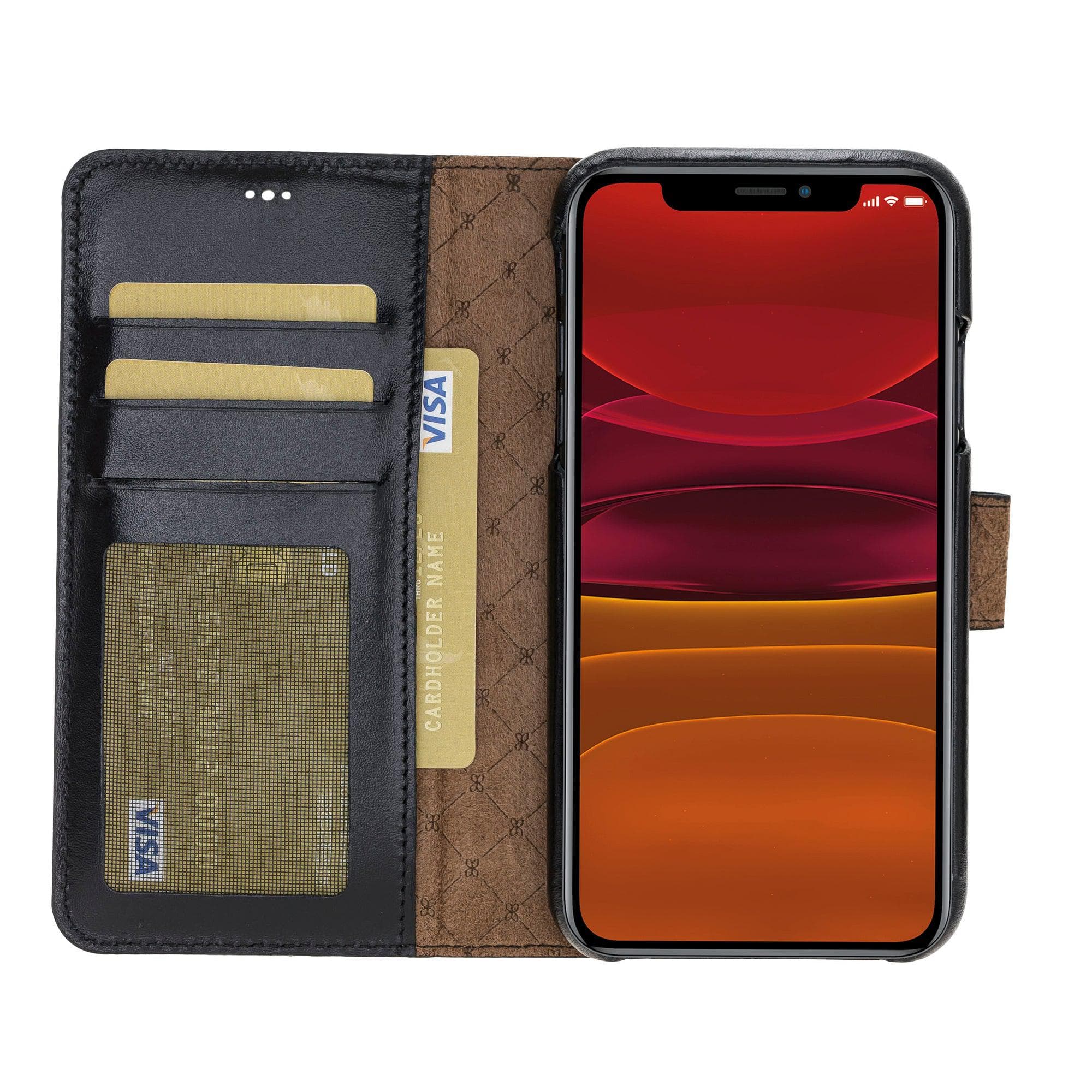 F360 Magic Genuine Leather iPhone 11 Pro Max Detachable Wallet Case