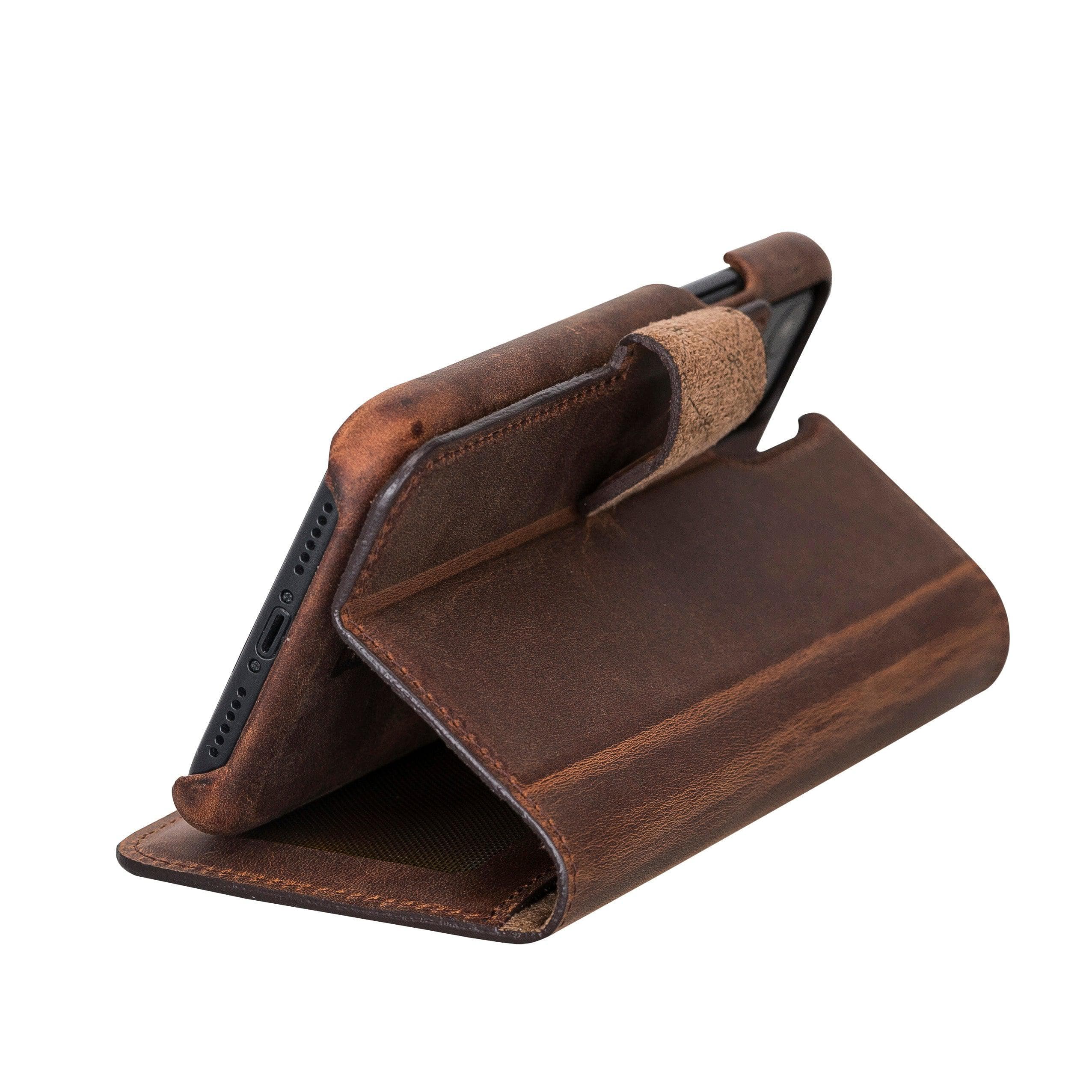 F360 Magic Genuine Leather iPhone 12 Pro / iPhone 12 Detachable Wallet Case