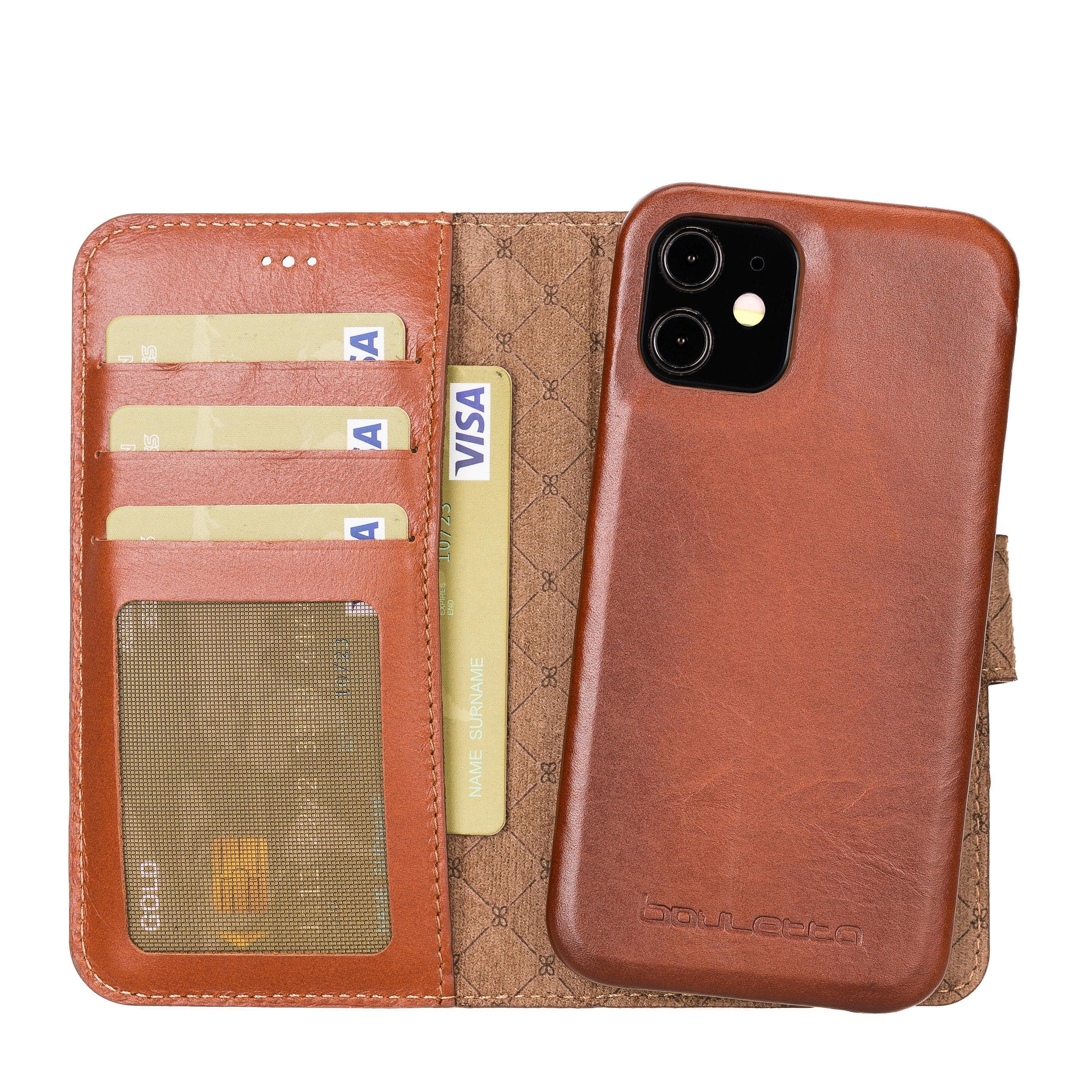 F360 Magic Genuine Leather iPhone 12 Pro / iPhone 12 Detachable Wallet Case