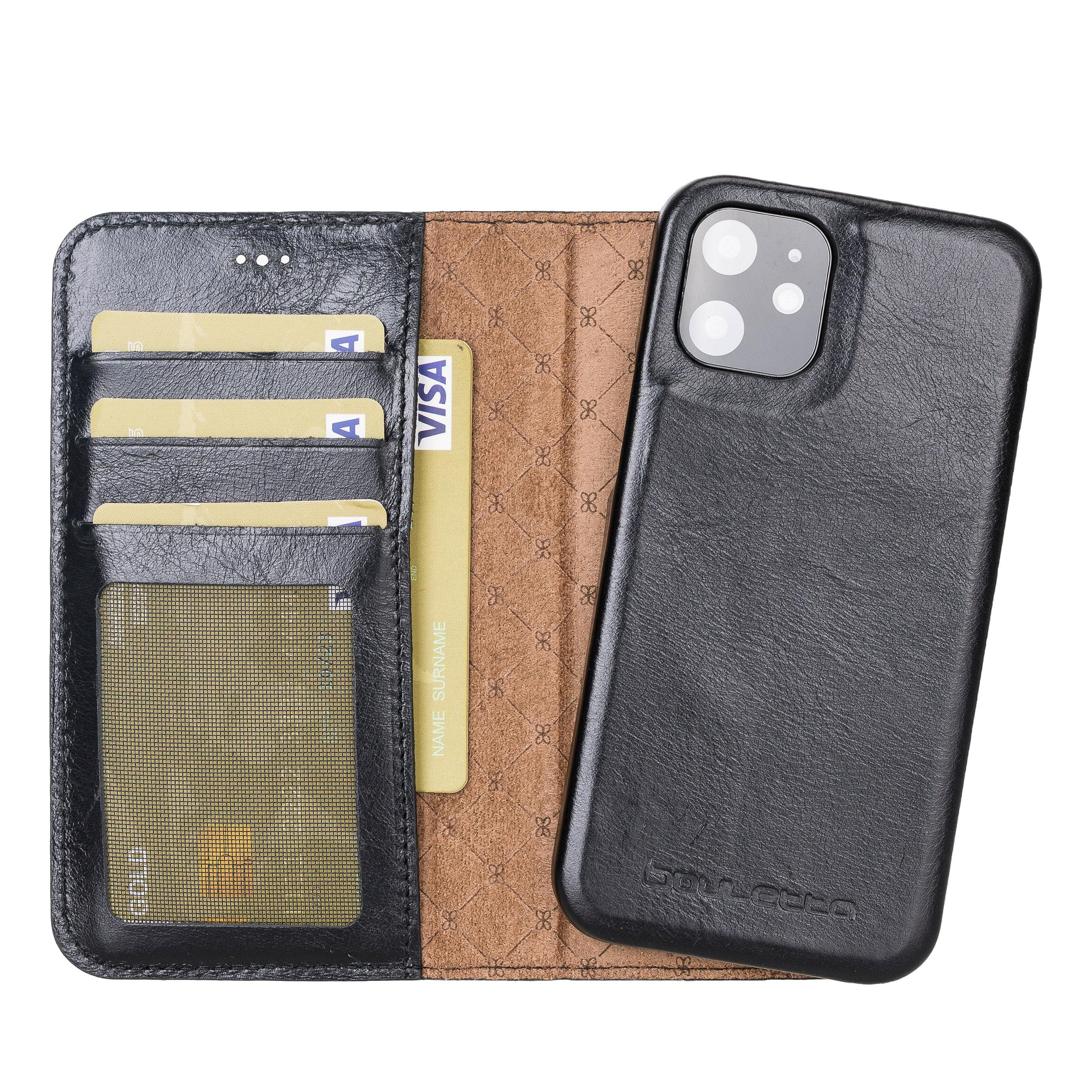F360 Magic Genuine Leather iPhone 12 Mini Detachable Wallet Case