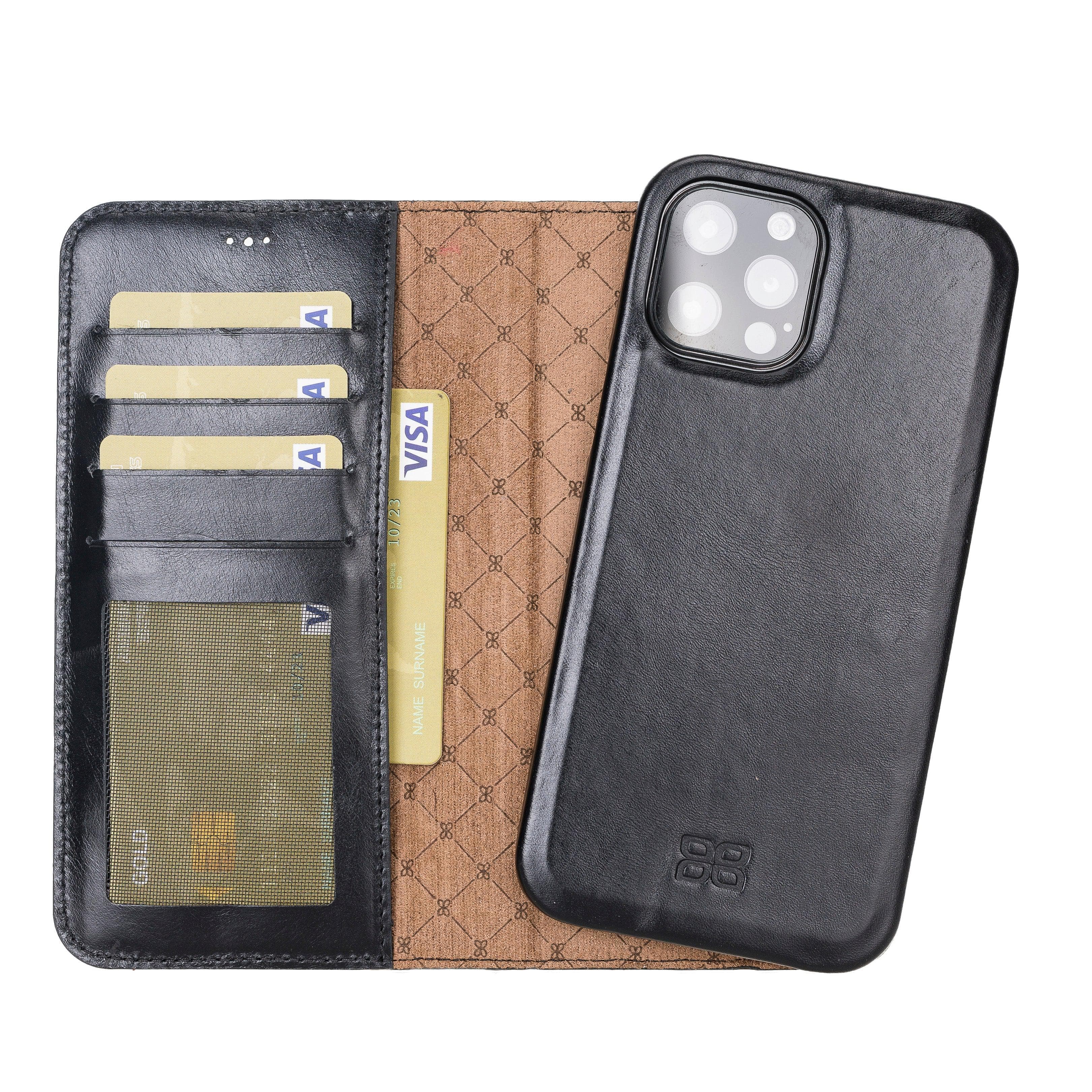 F360 Magic Genuine Leather iPhone 12 Pro / iPhone 12 Detachable Wallet Case