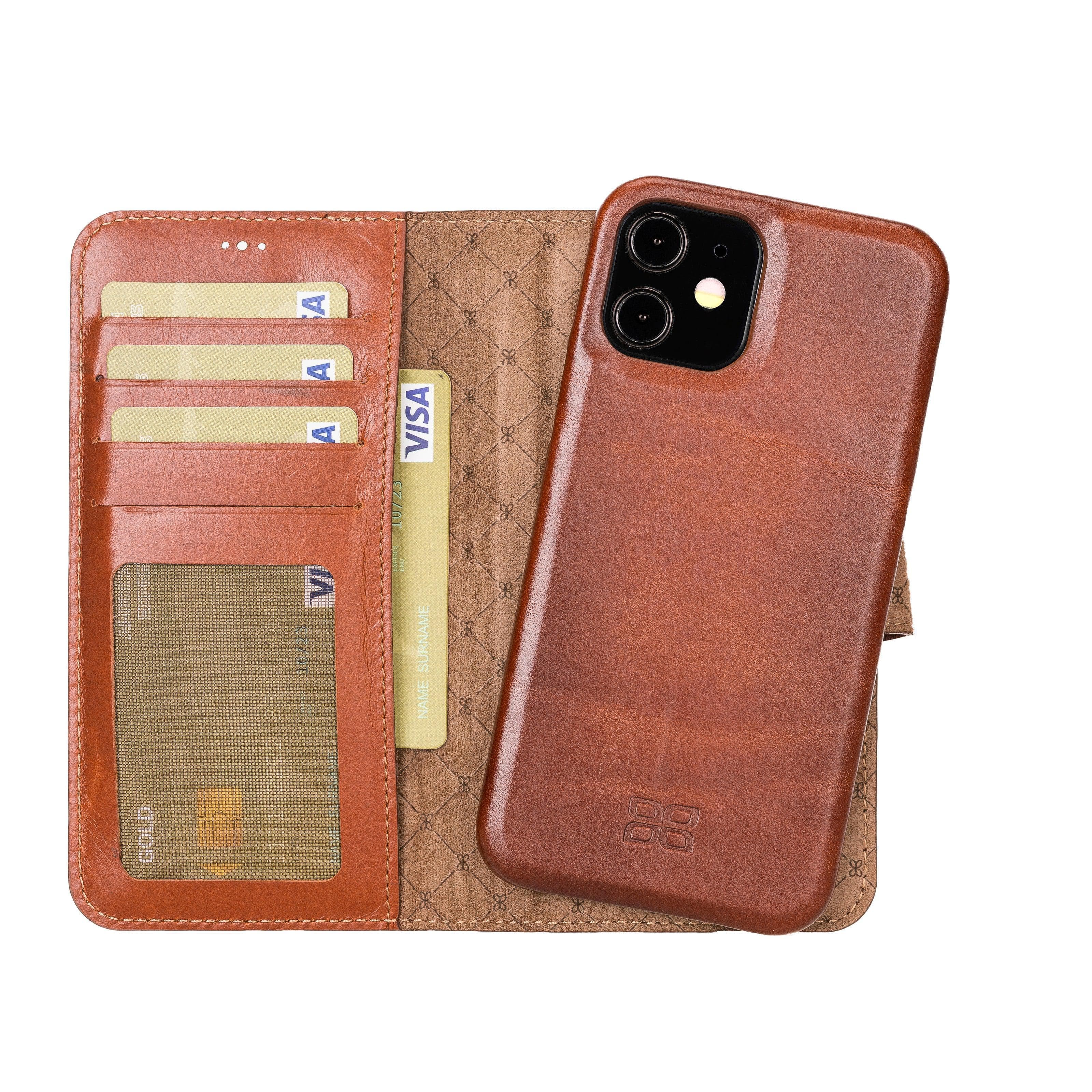 F360 Magic Genuine Leather iPhone 12 Mini Detachable Wallet Case