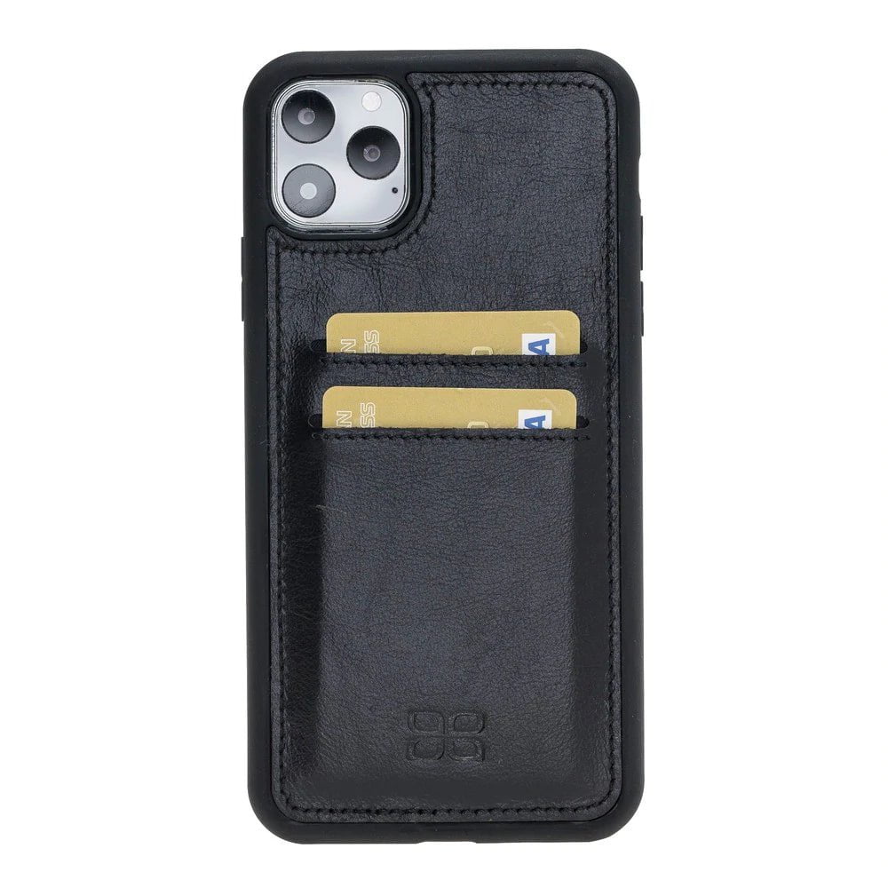 Flex Cover Genuine Leather iPhone 11 Case with Card Holder