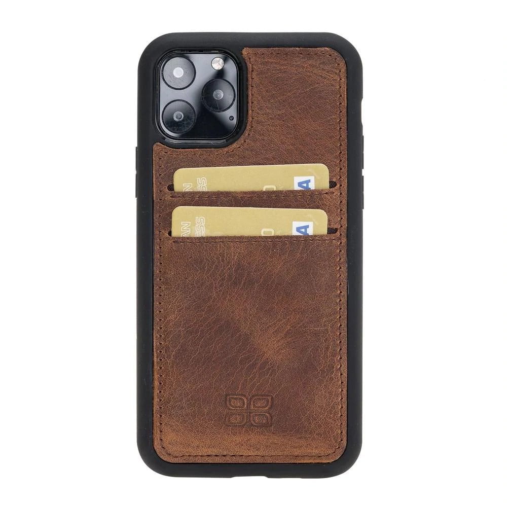 Flex Cover Genuine Leather iPhone 11 Pro Max Case with Card Holder