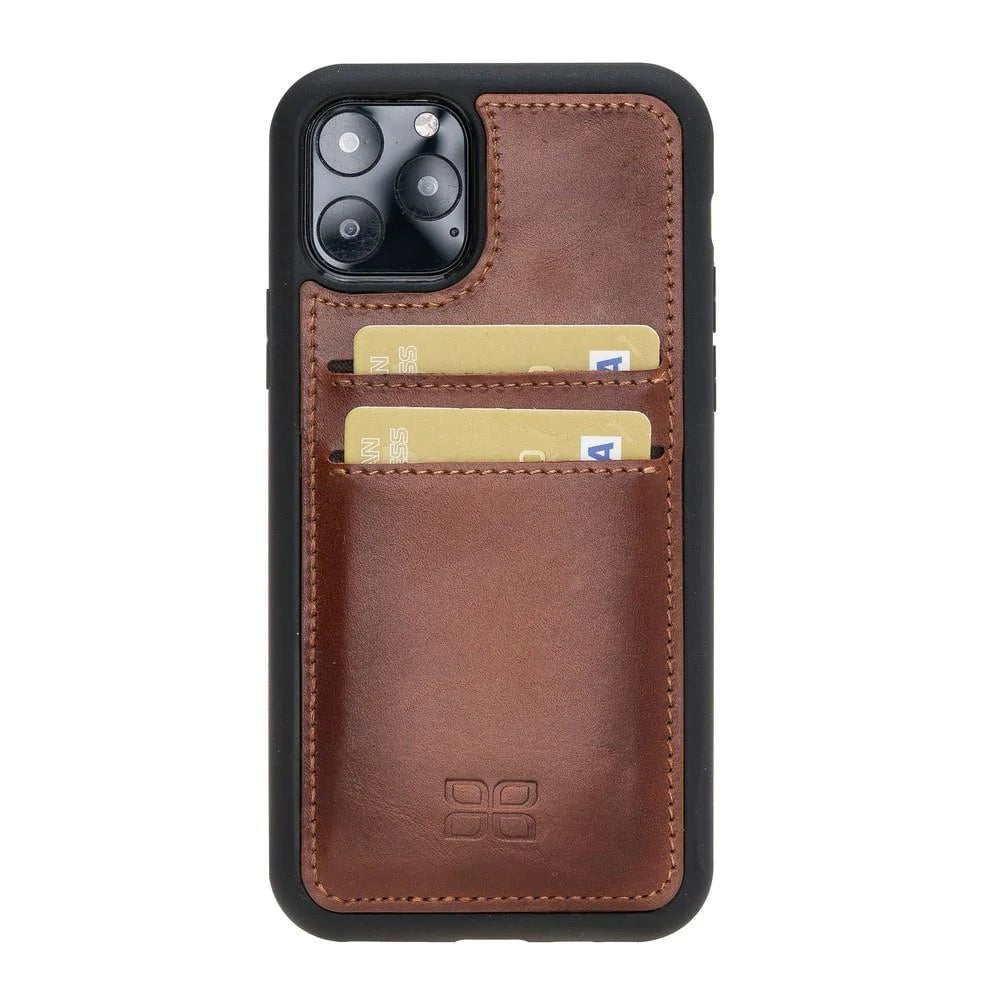 Flex Cover Genuine Leather iPhone 11 Pro Case with Card Holder