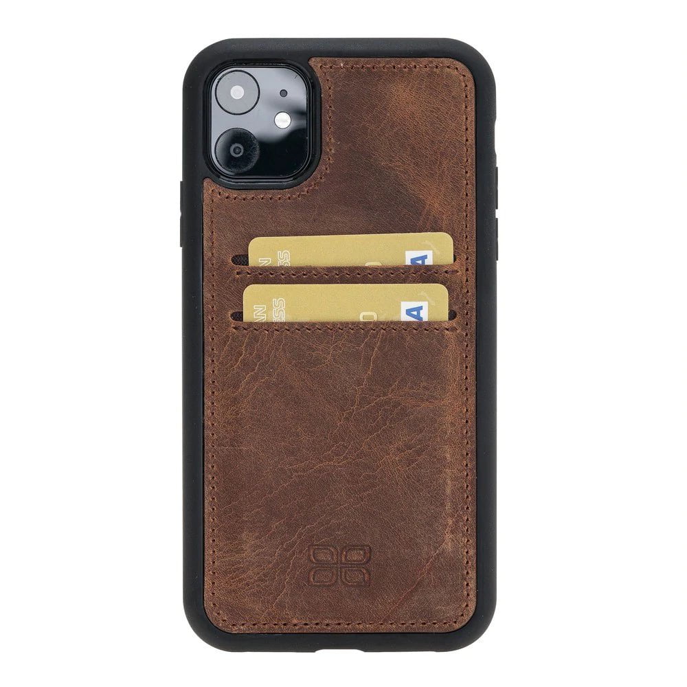 Flex Cover Genuine Leather iPhone 11 Pro Max Case with Card Holder