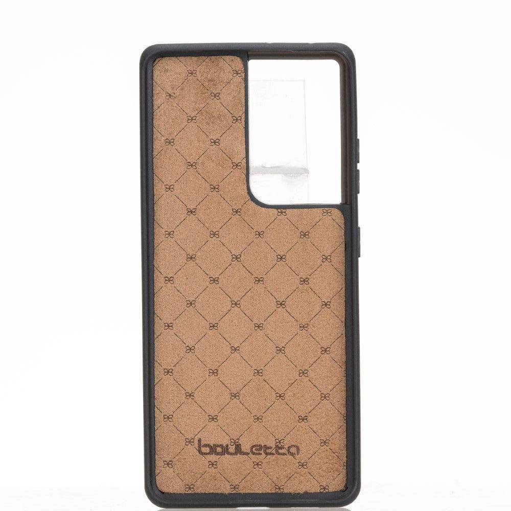 Flex Cover Genuine Leather Samsung Galaxy S21 Case with Card Holder