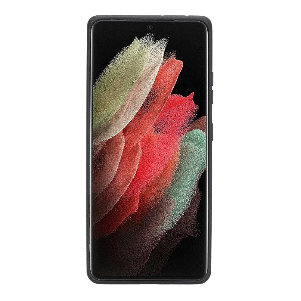 Flex Cover Genuine Leather Samsung Galaxy S21 Case with Card Holder