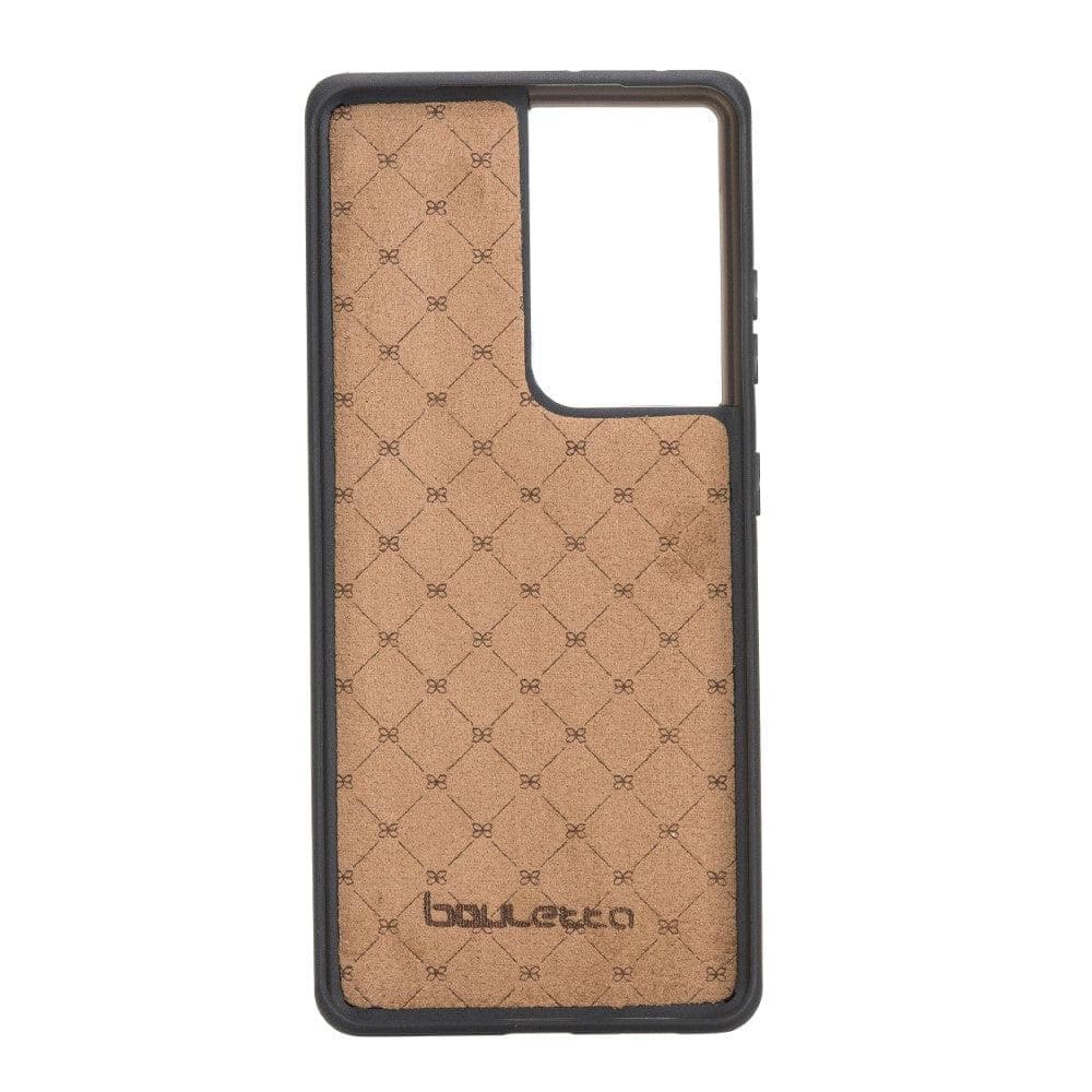 Flex Cover Genuine Leather Samsung Galaxy S21 Case with Card Holder