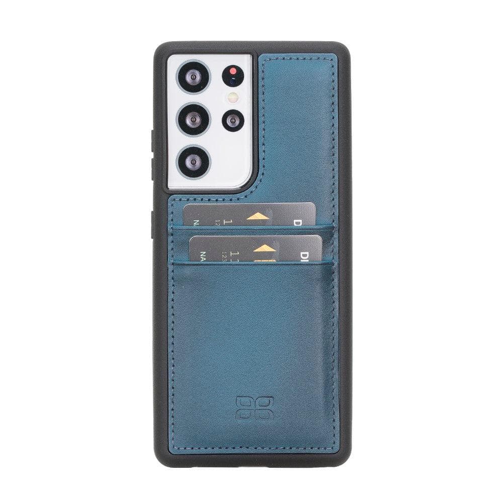 Flex Cover Genuine Leather Samsung Galaxy S21 Case with Card Holder