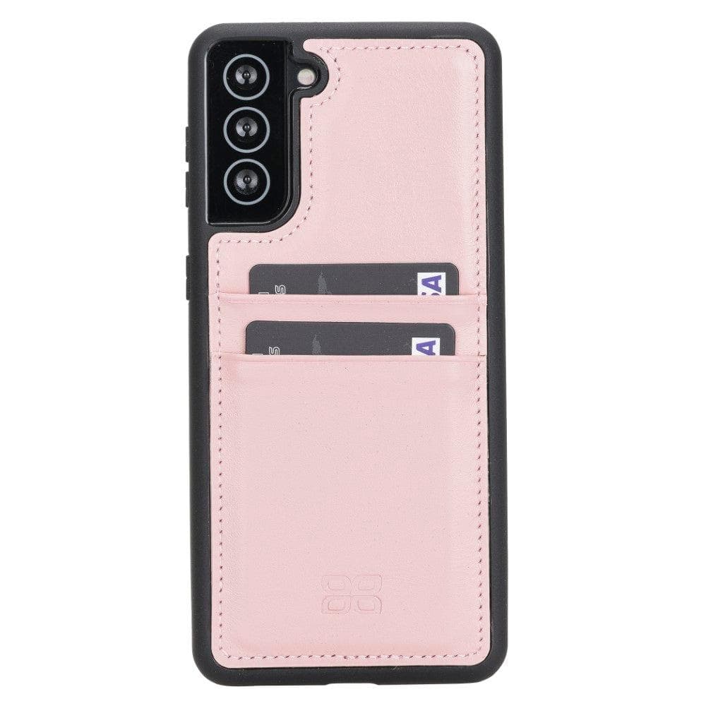 Flex Cover Genuine Leather Samsung Galaxy S21 Case with Card Holder