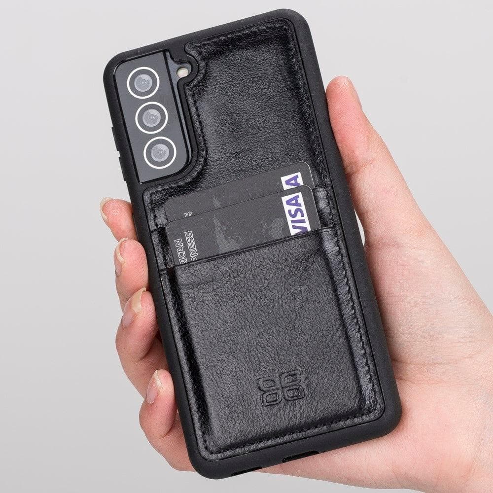 Flex Cover Hakiki Deri Samsung Galaxy S21 Plus Kılıf Kartlıklı