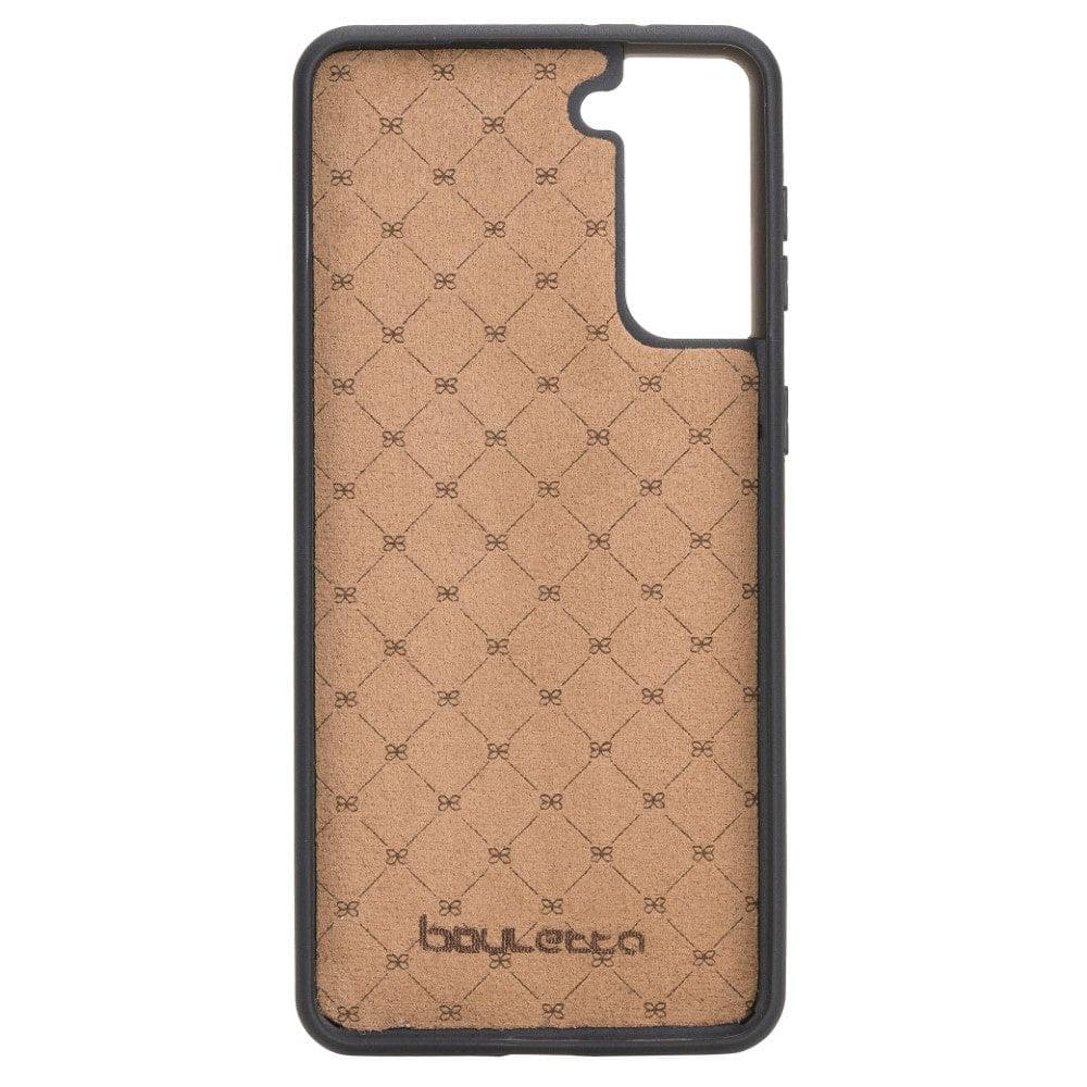 Flex Cover Genuine Leather Samsung Galaxy S21 Case with Card Holder