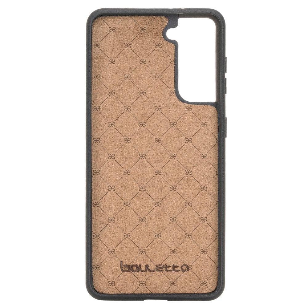 Flex Cover Genuine Leather Samsung Galaxy S21 Case with Card Holder