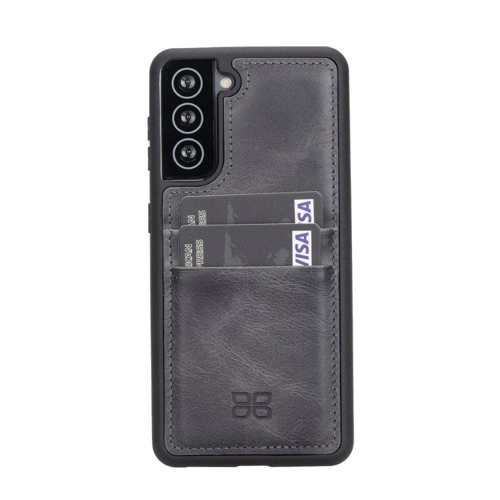 Flex Cover Hakiki Deri Samsung Galaxy S21 Plus Kılıf Kartlıklı