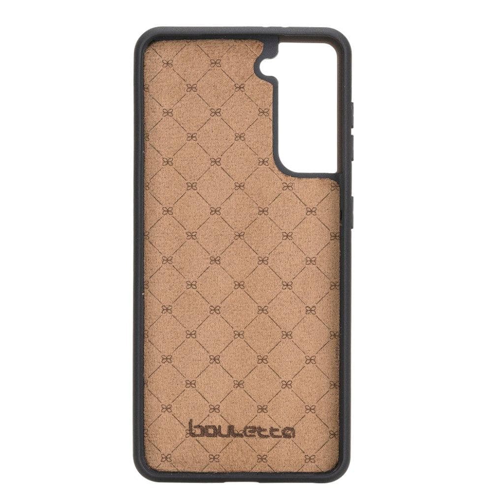Flex Cover Genuine Leather Samsung Galaxy S21 Case with Card Holder